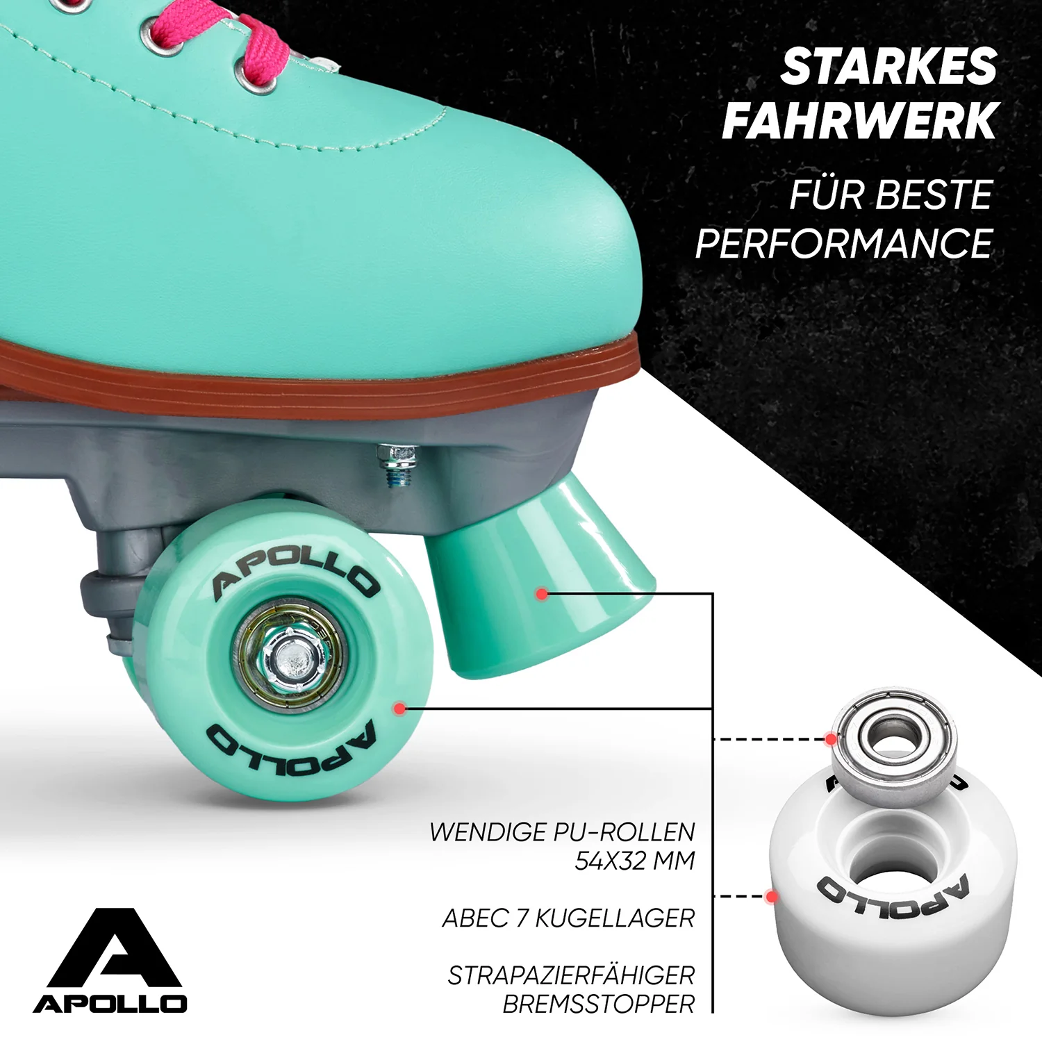 Classic Roller Rollschuhe für Kinder und Erwachsene - Lagoon - Image 5