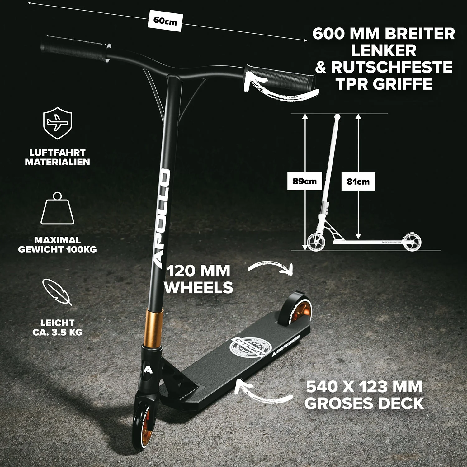 High End Stunt Scooter - Genesis Pro X Competition mit ABEC 9 Kugellagern - Image 10