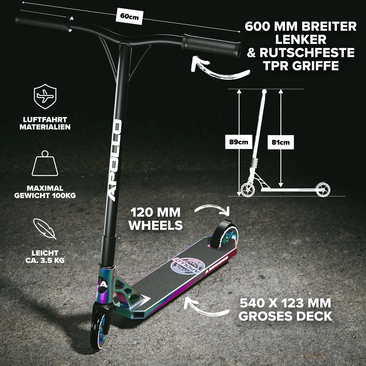 High End Stunt Scooter - Genesis Pro X Competition mit ABEC 9 Kugellagern - Image 5