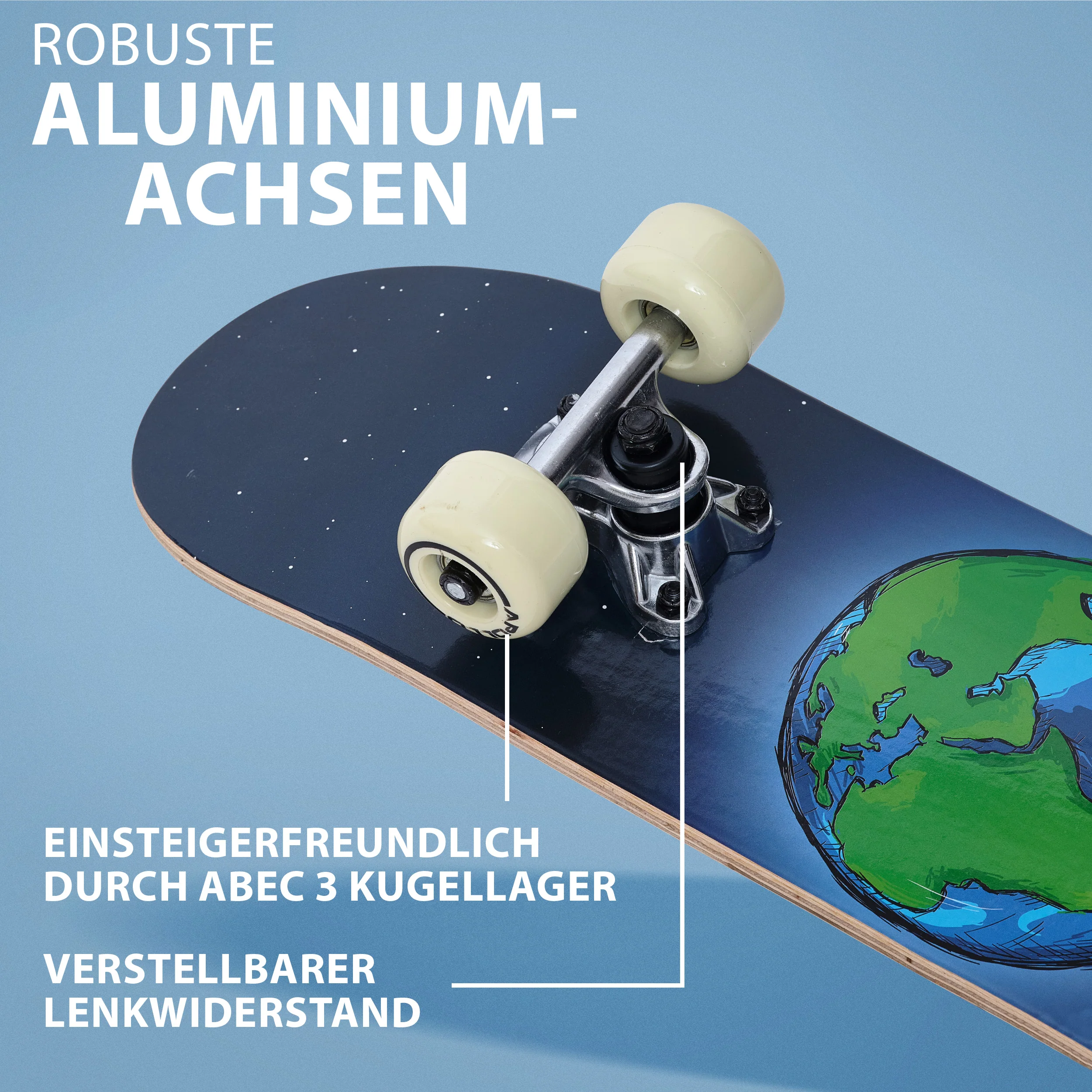 Kinder Skateboard - Around the World - 61 cm - Image 3
