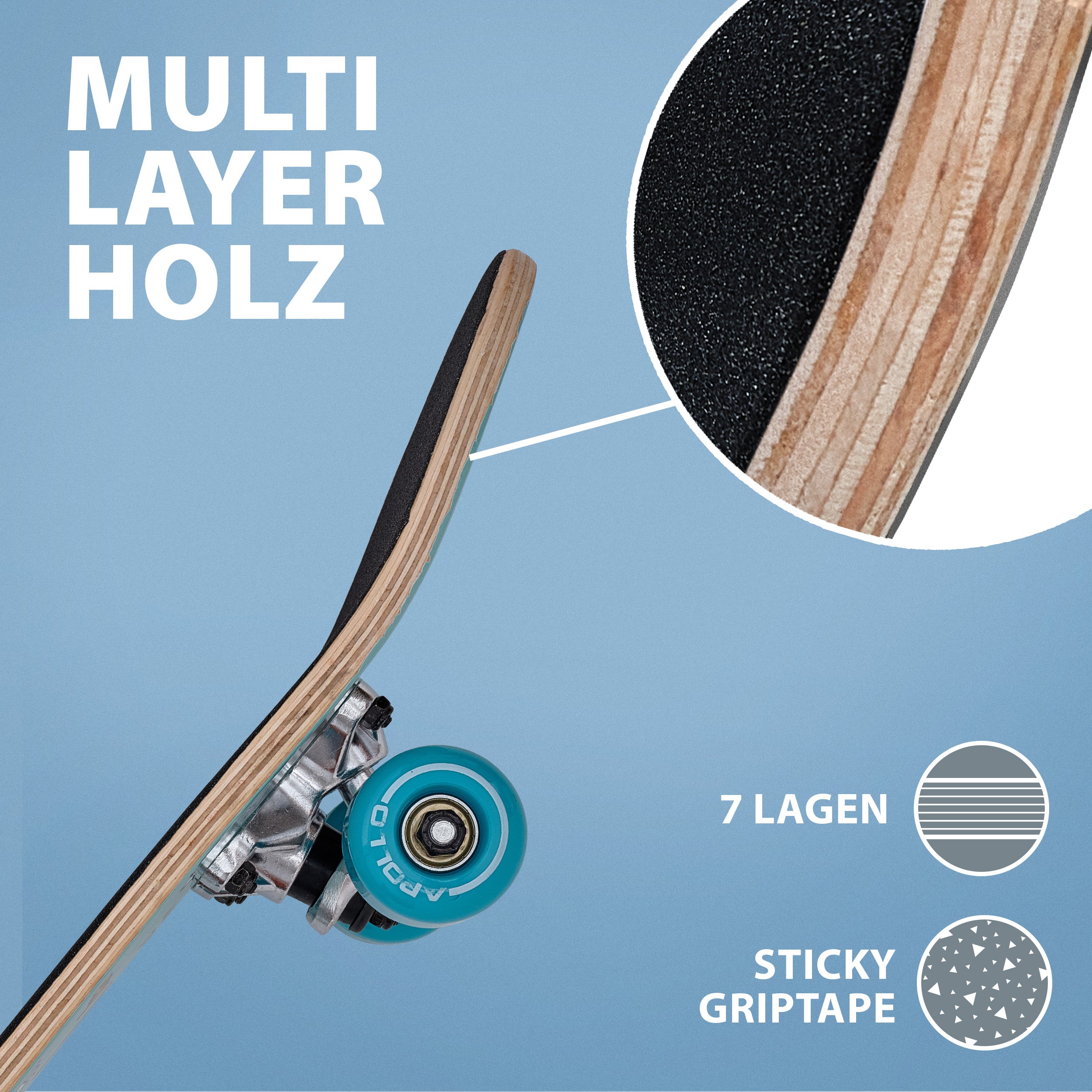 Kinder Skateboard - FunFun - 61 cm - Image 4