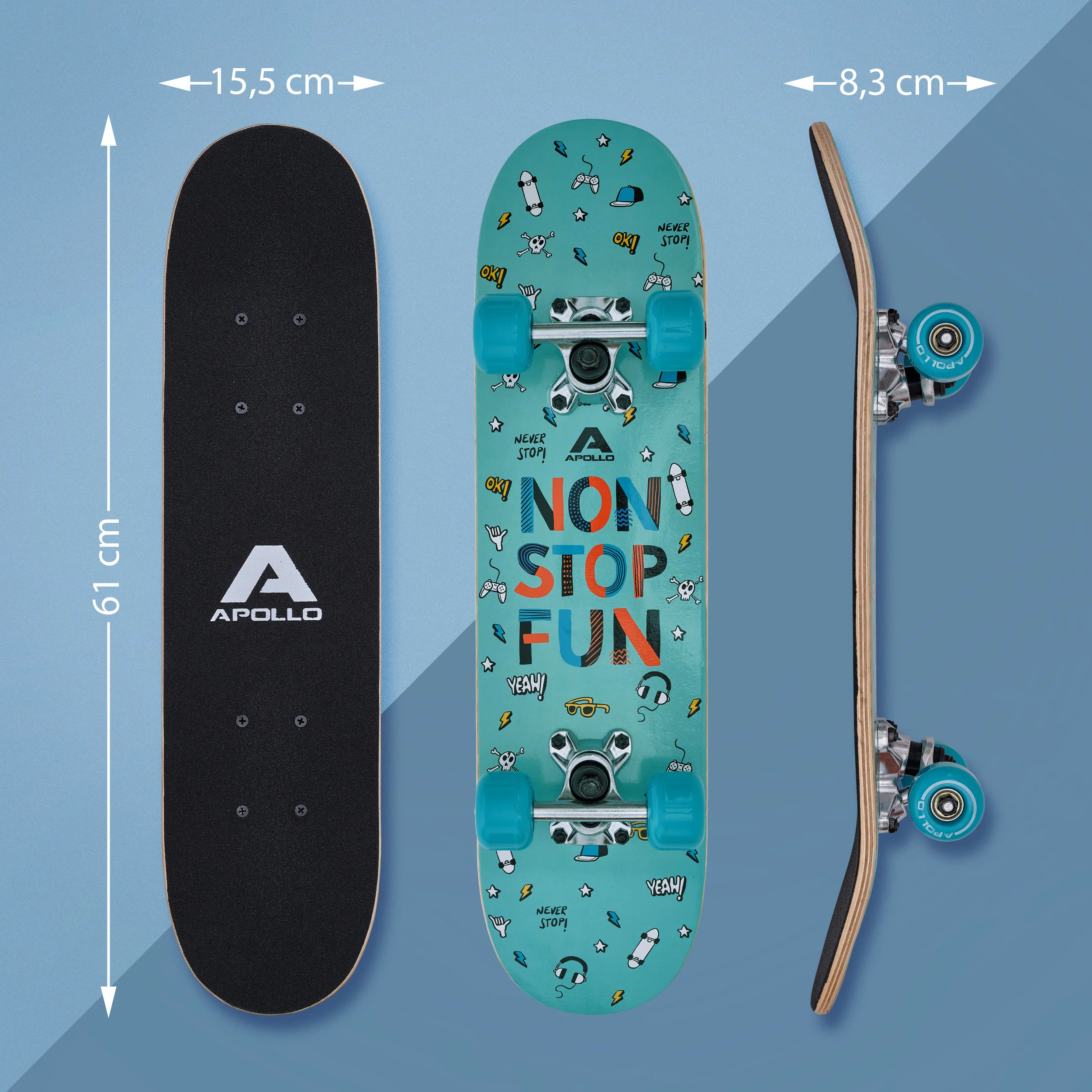 Kinder Skateboard - FunFun - 61 cm - Image 5