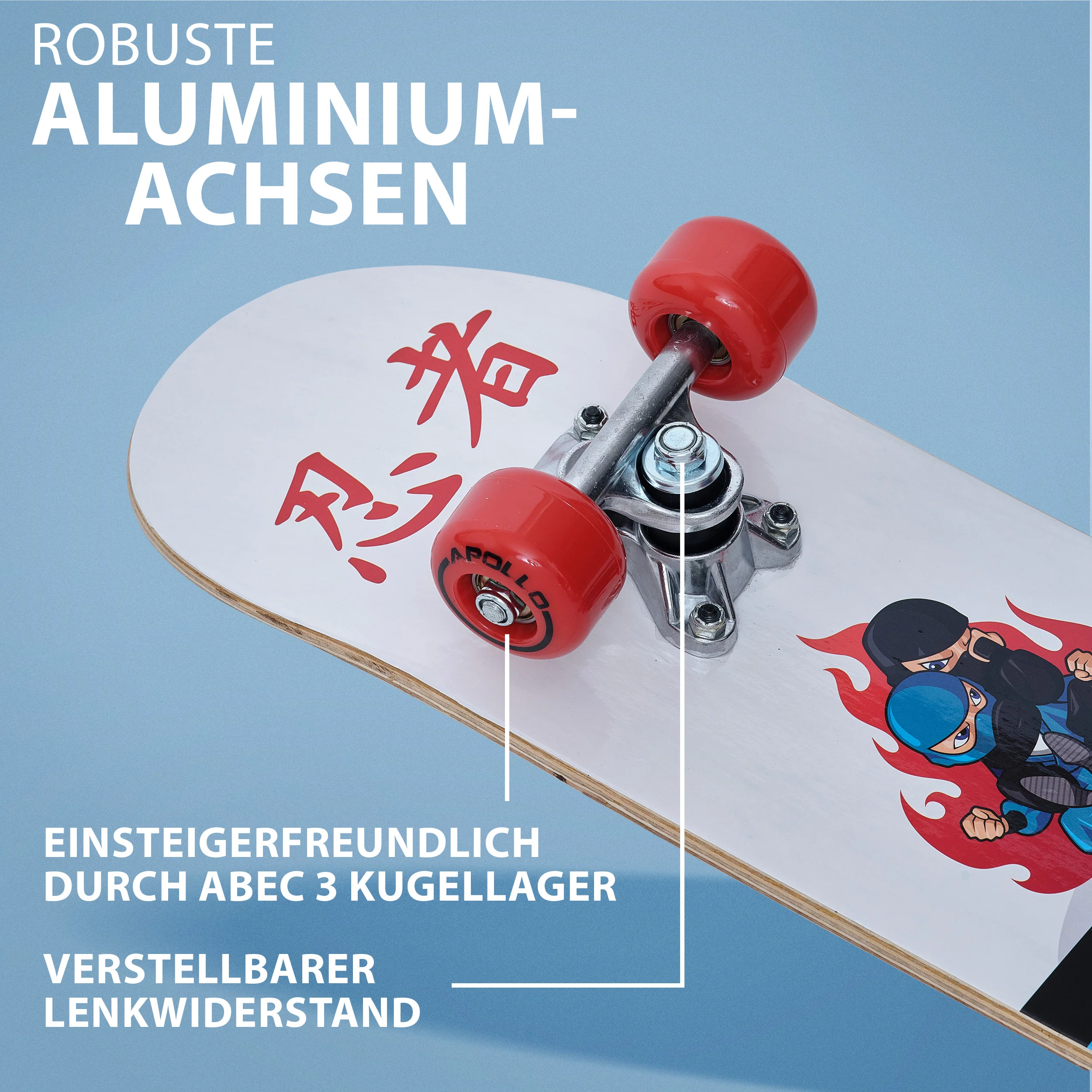 Kinder Skateboard - Ninja - 61 cm - Image 3