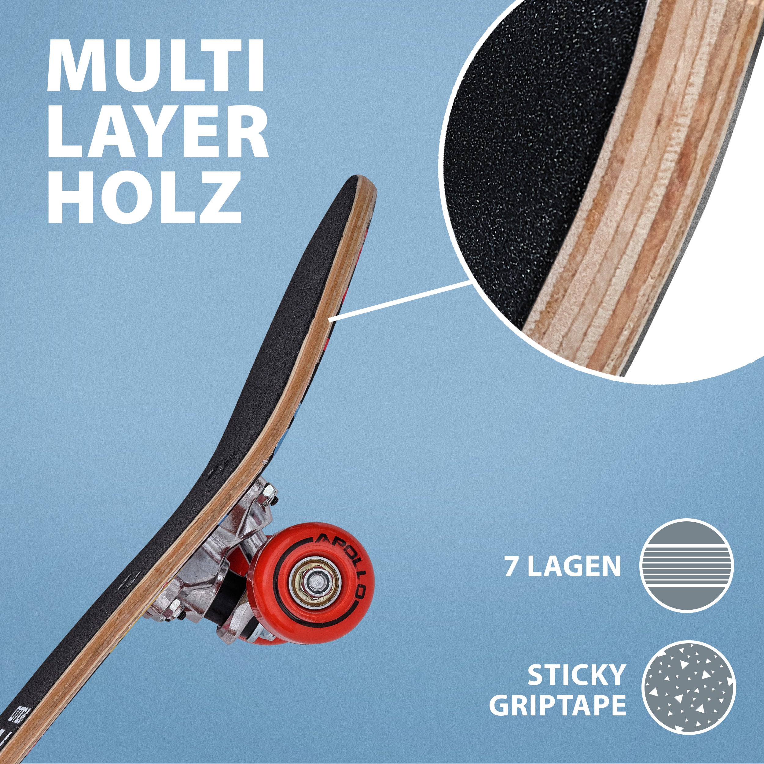 Kinder Skateboard - Ninja - 61 cm - Image 4
