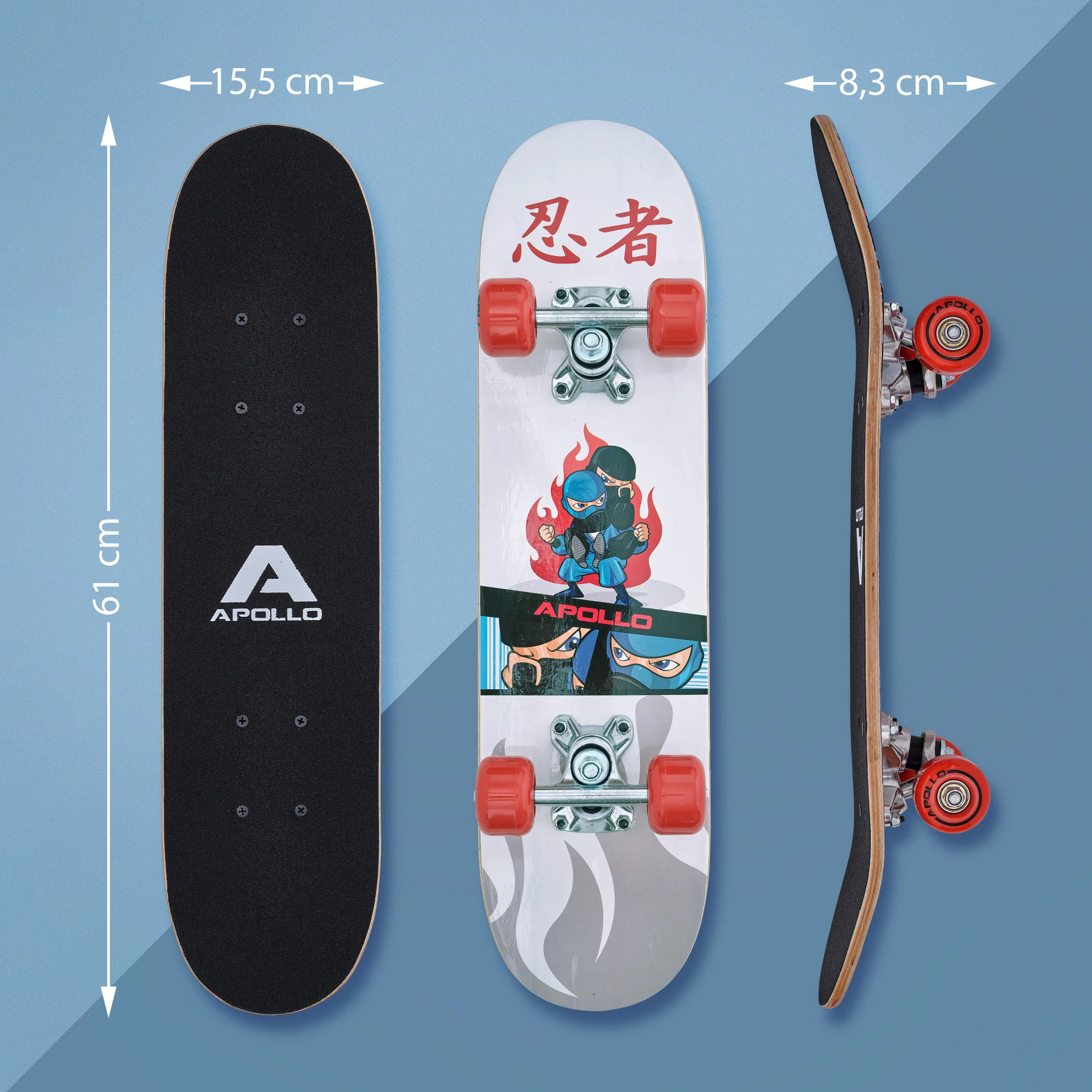 Kinder Skateboard - Ninja - 61 cm - Image 5