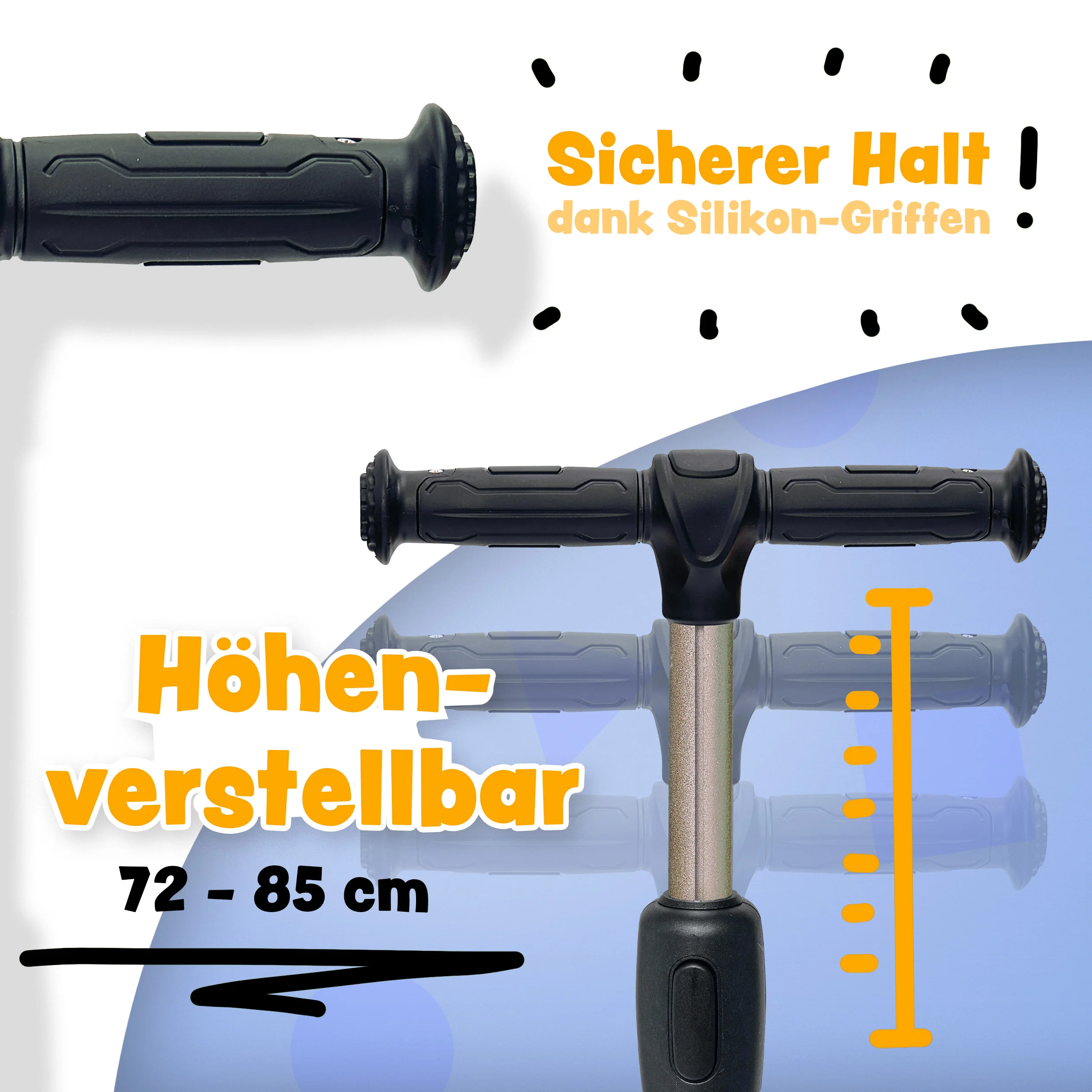 Kinderscooter "KidsPro4" klappbarer LED Roller - Image 9