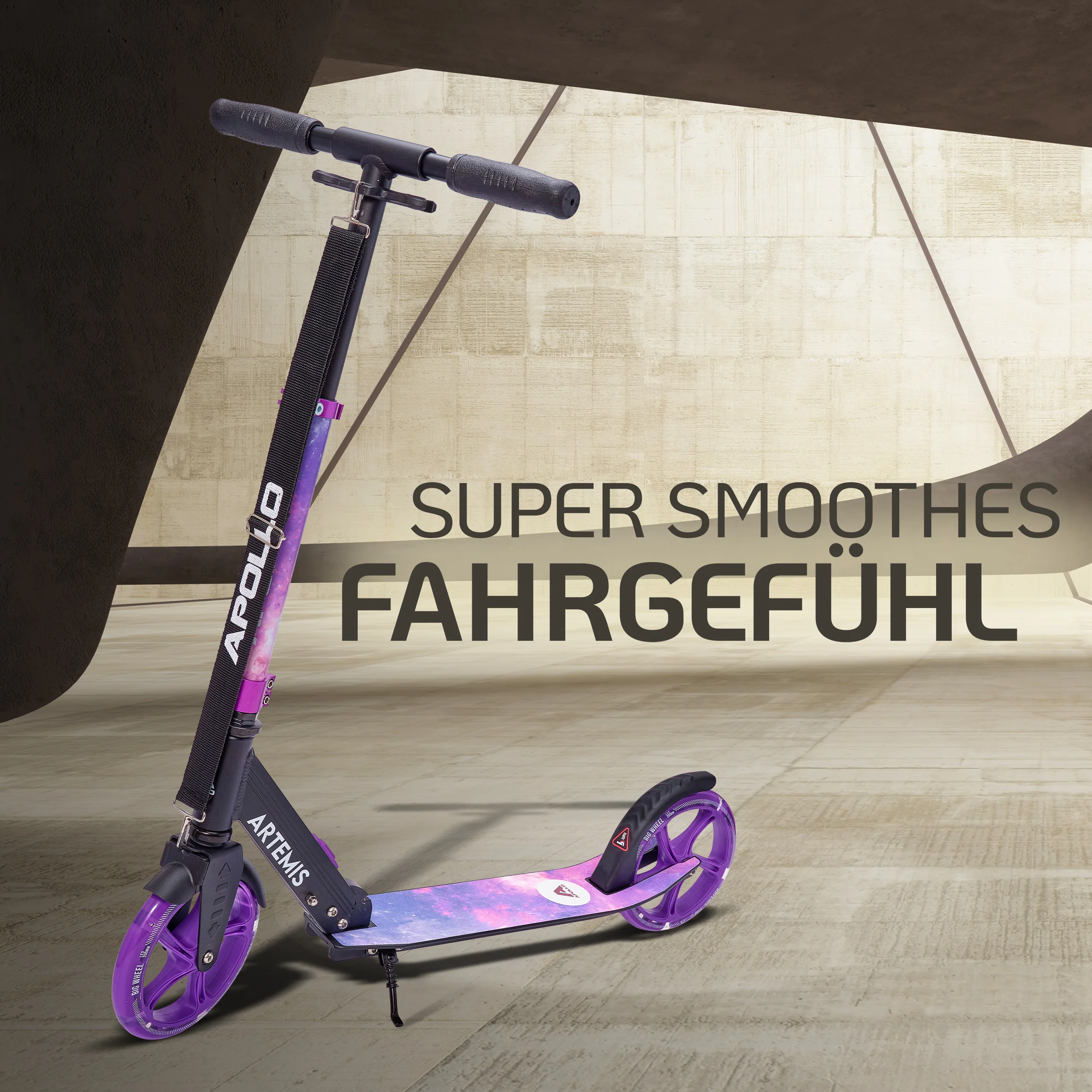 Klappbarer City Roller "Artemis" höhenverstellbarer Tretroller für Kinder & Jugendliche - Image 10