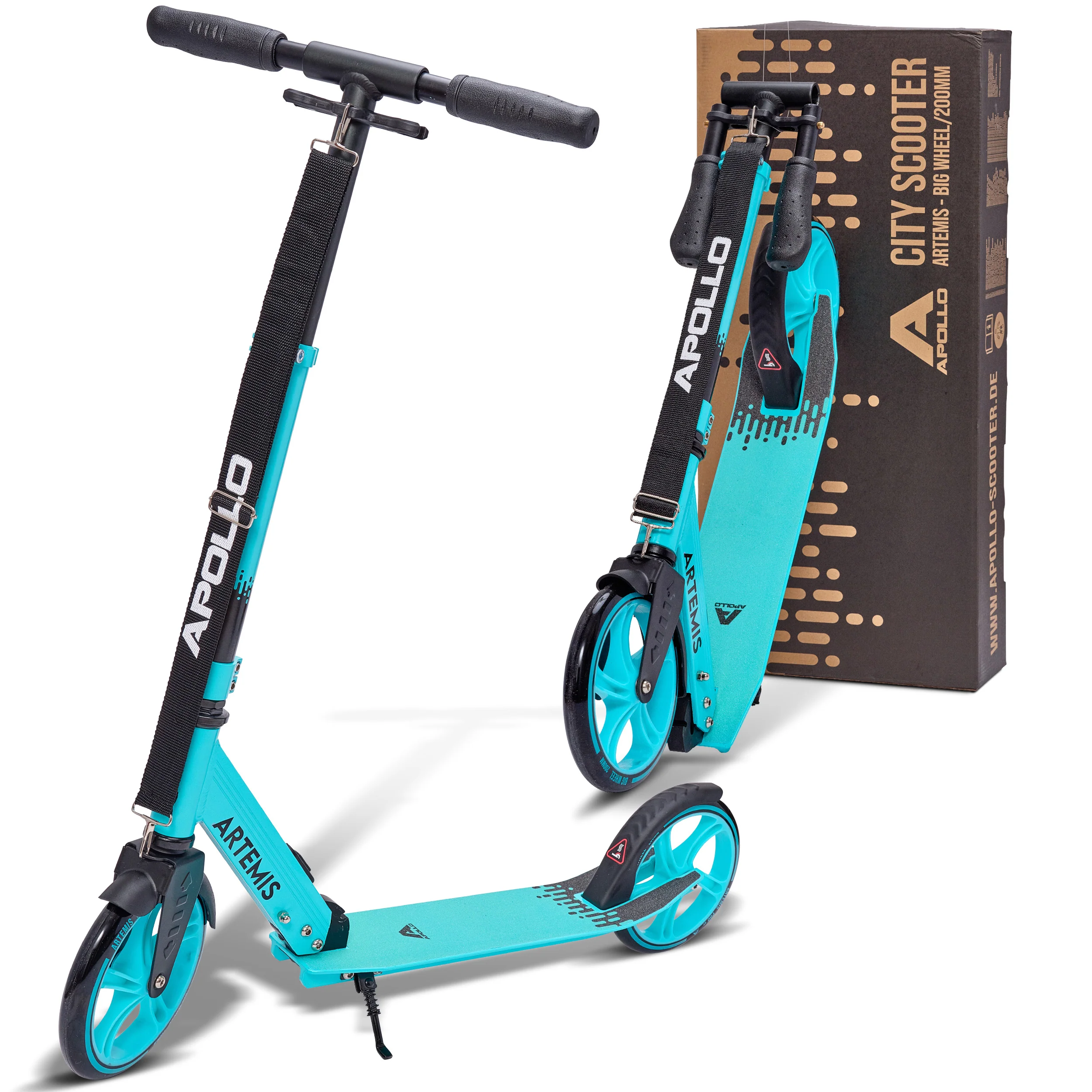 Klappbarer City Roller "Artemis" höhenverstellbarer Tretroller für Kinder & Jugendliche - Image 30