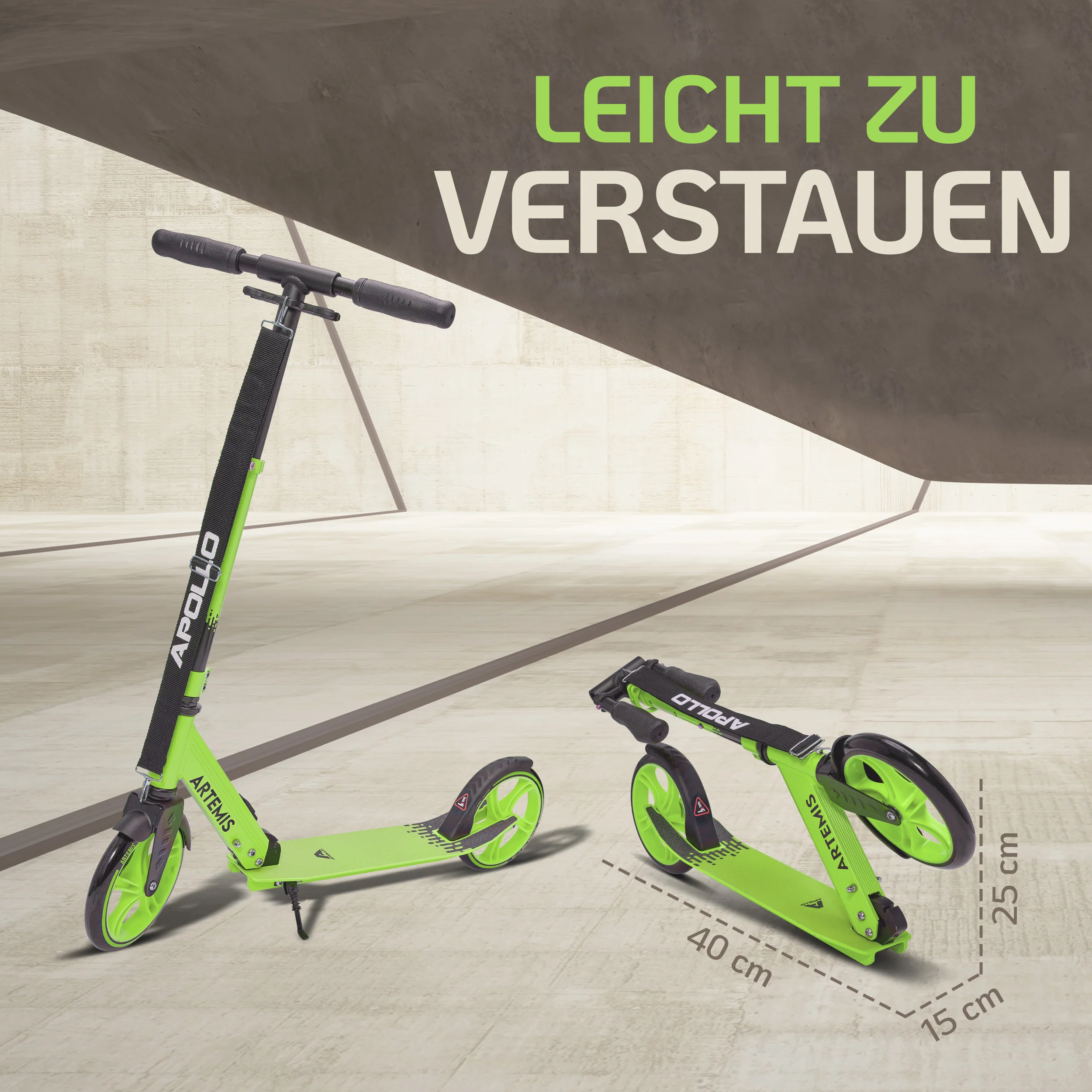Klappbarer City Roller "Artemis" höhenverstellbarer Tretroller für Kinder & Jugendliche - Image 39