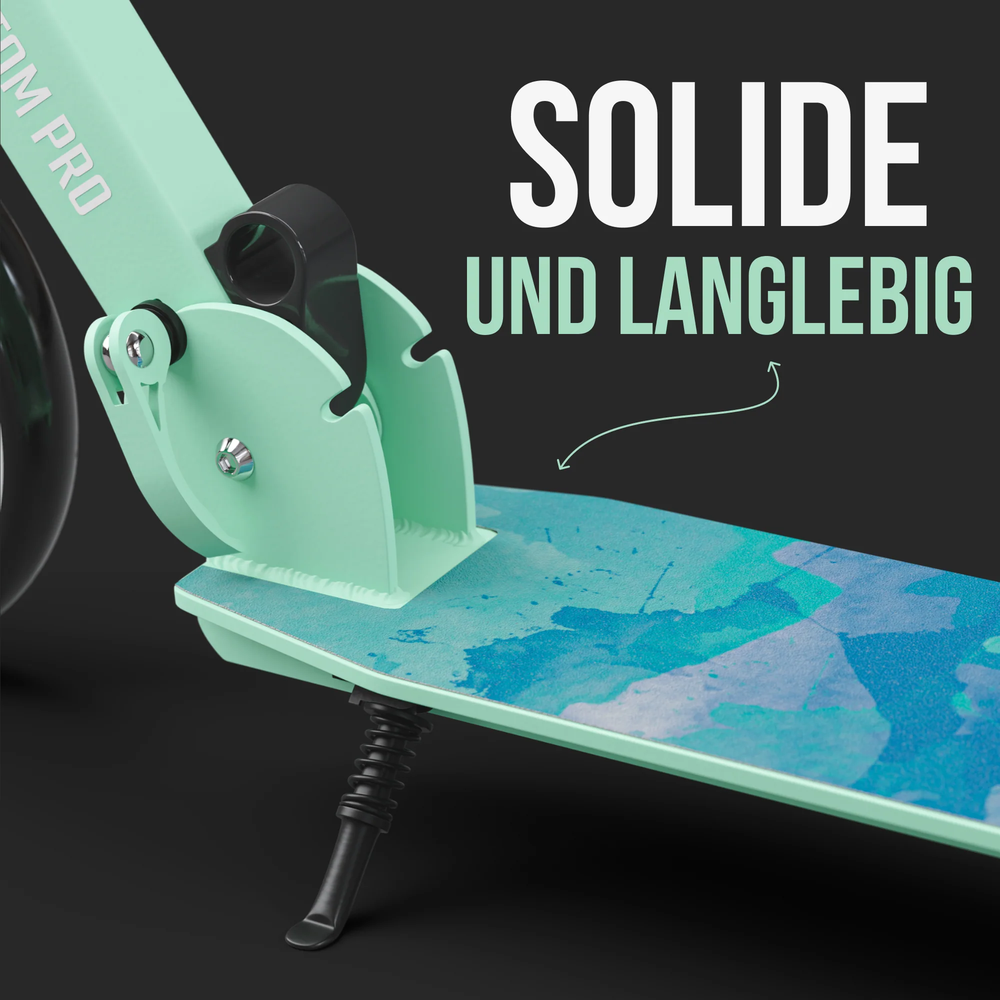 Klappbarer City Roller für Kinder "Phantom" höhenverstellbarer Tretroller - Image 19