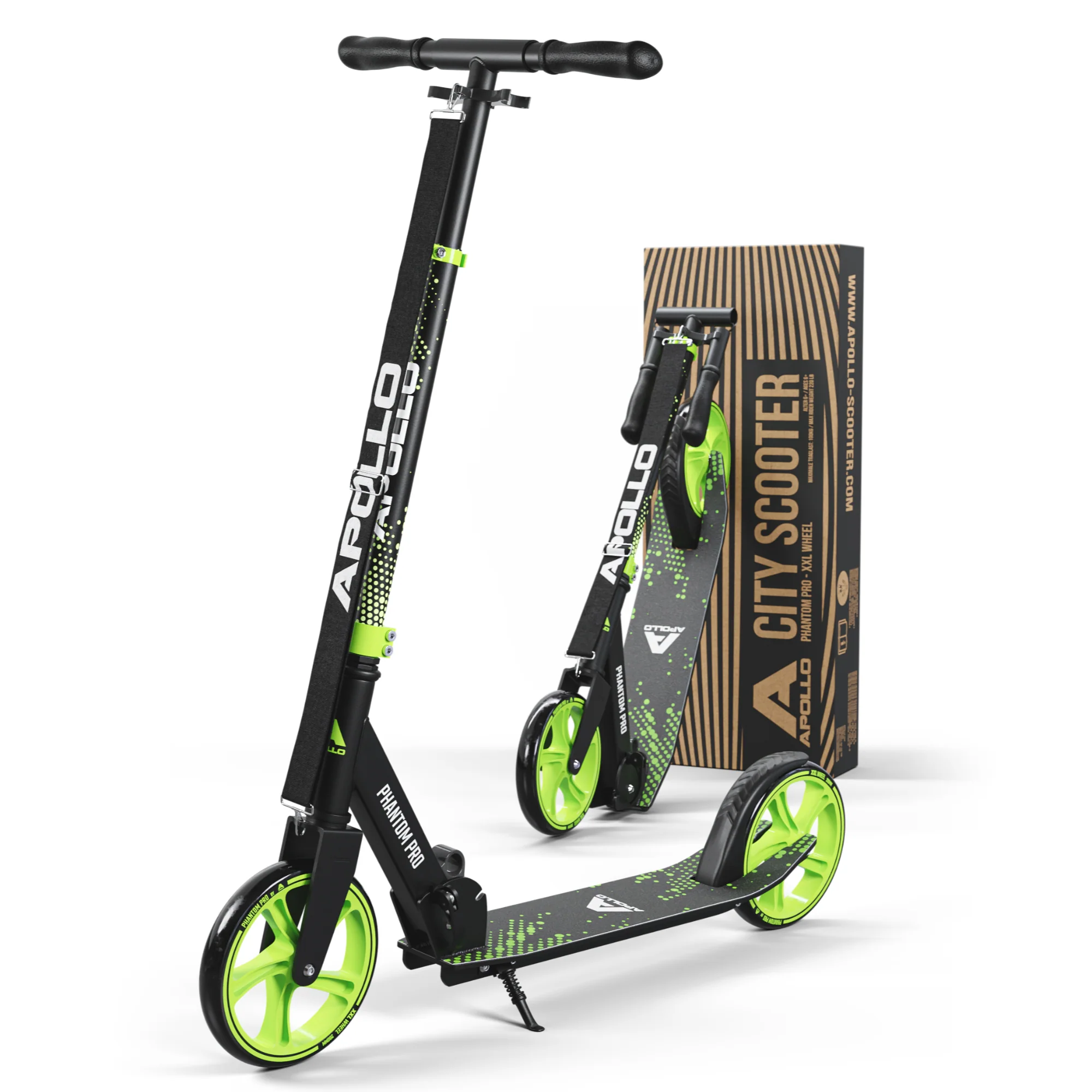 Klappbarer City Roller für Kinder "Phantom" höhenverstellbarer Tretroller - Image 22
