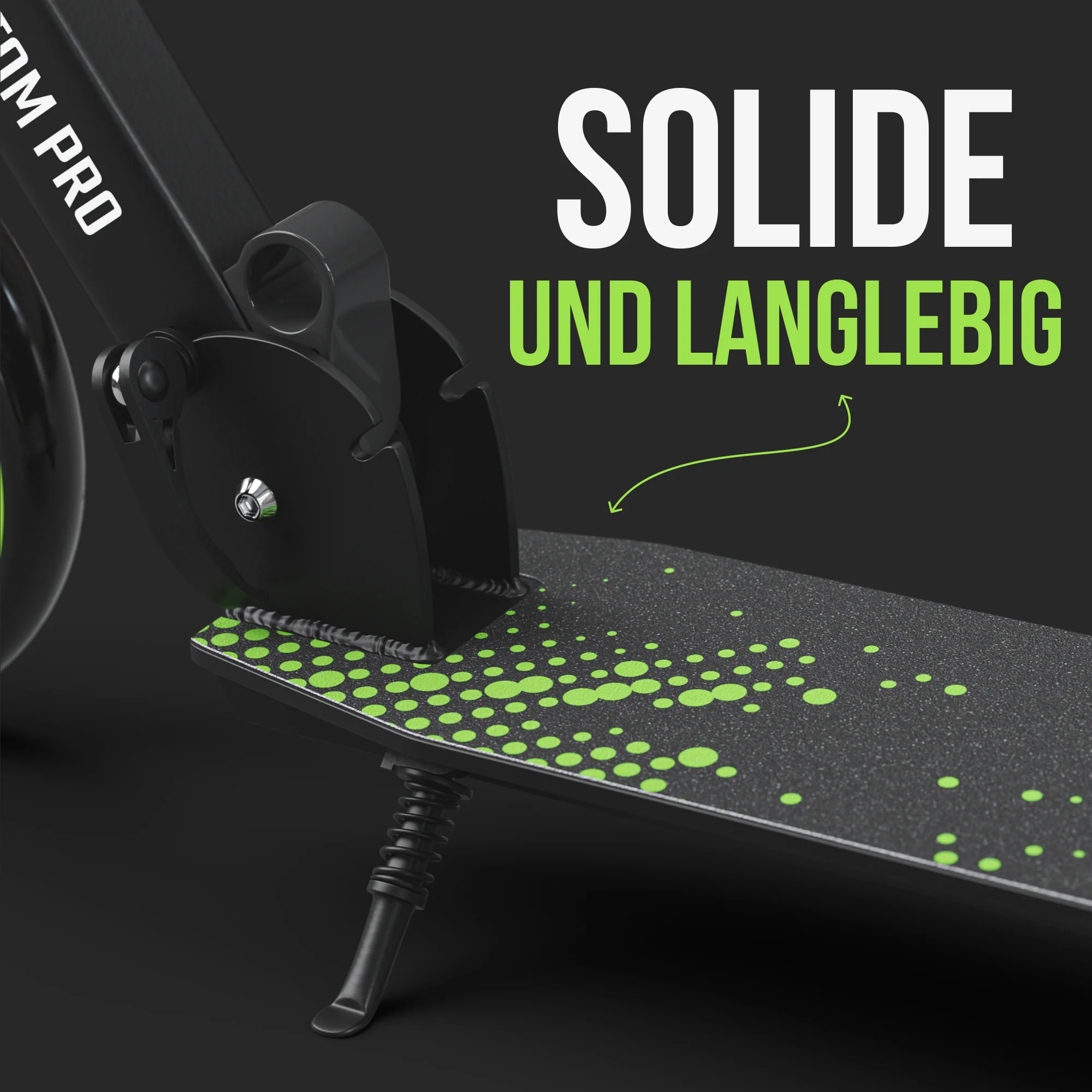 Klappbarer City Roller für Kinder "Phantom" höhenverstellbarer Tretroller - Image 25