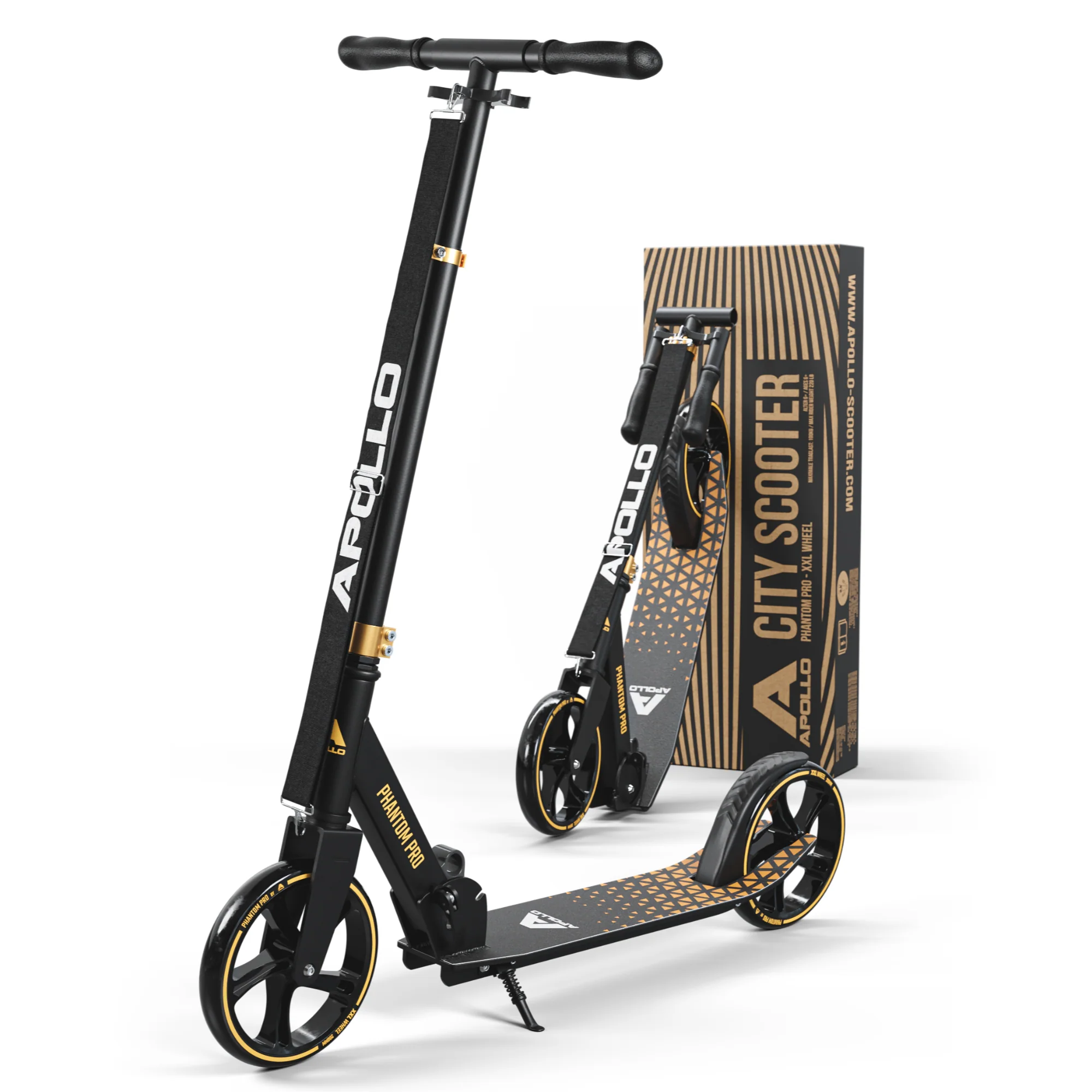 Klappbarer City Roller für Kinder "Phantom" höhenverstellbarer Tretroller - Image 29