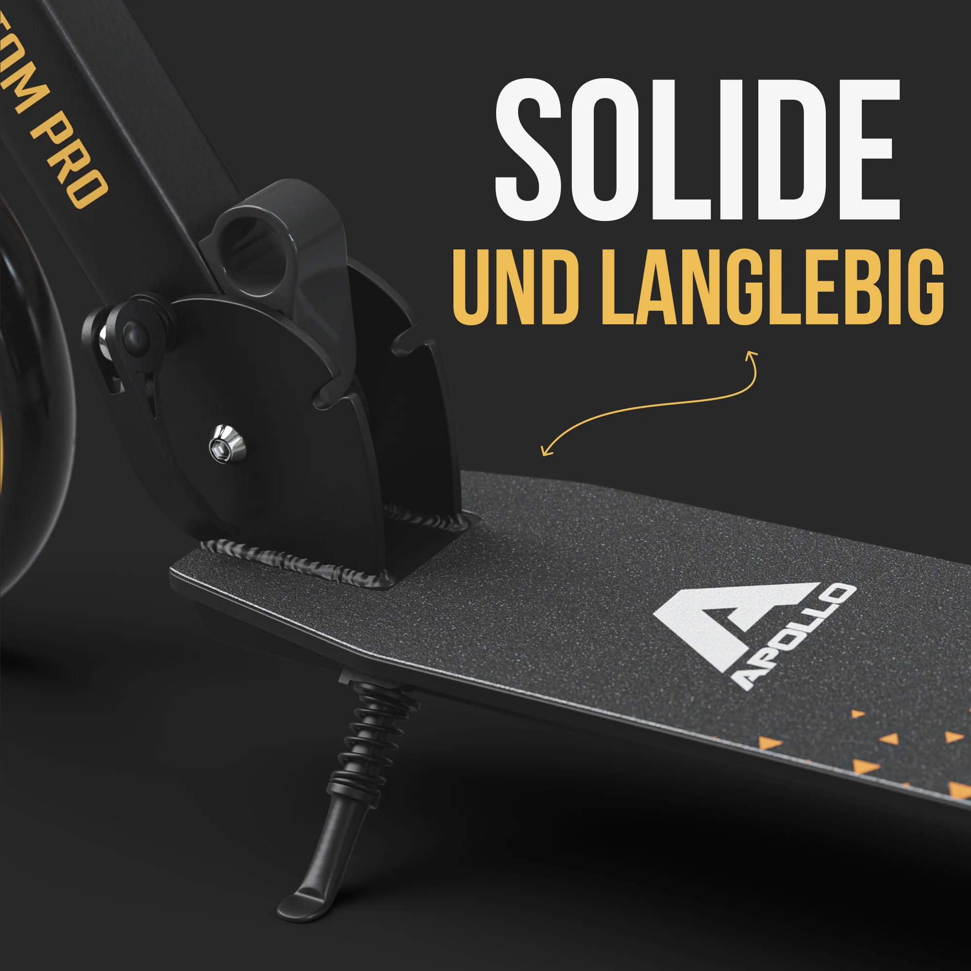 Klappbarer City Roller für Kinder "Phantom" höhenverstellbarer Tretroller - Image 33