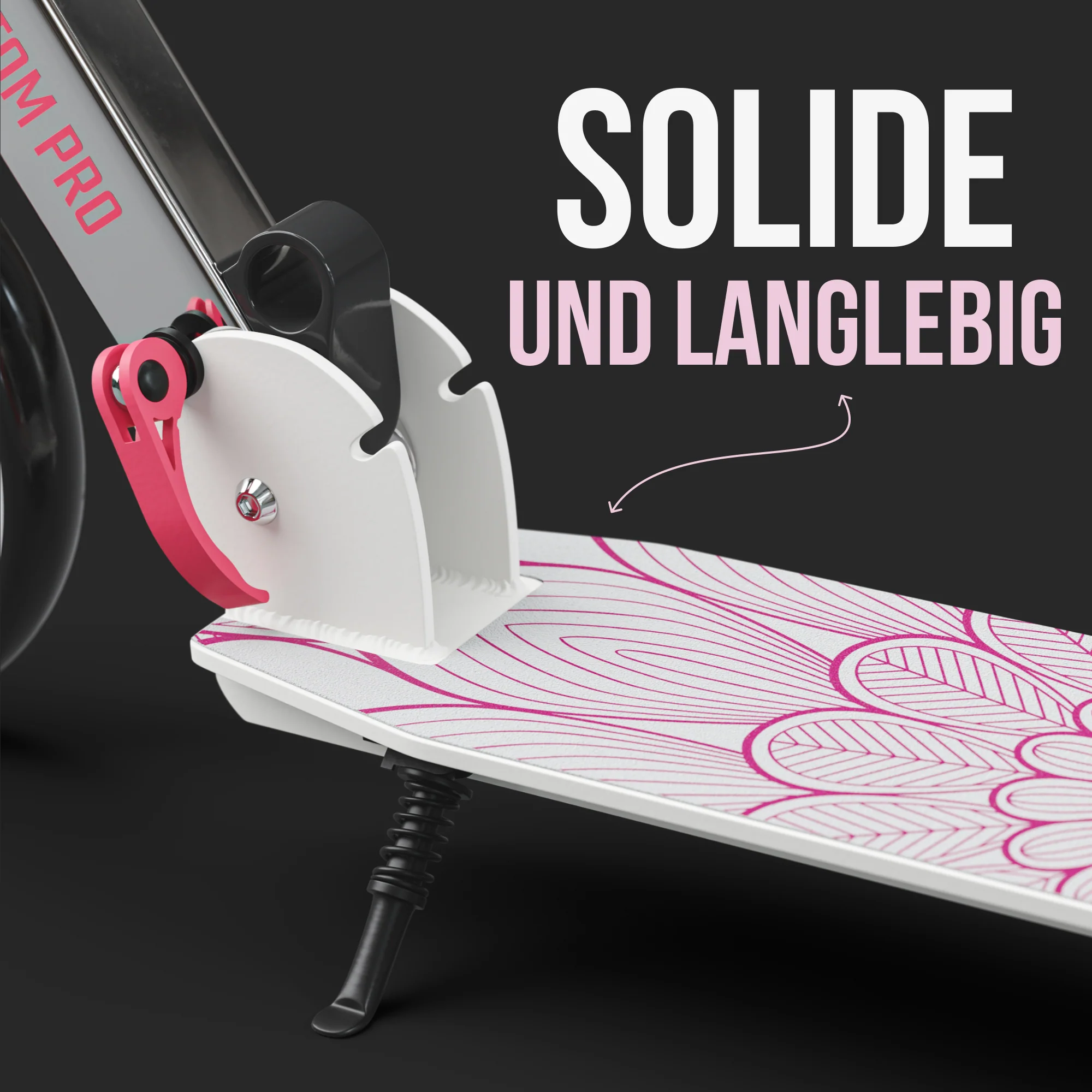 Klappbarer City Roller für Kinder "Phantom" höhenverstellbarer Tretroller - Image 40