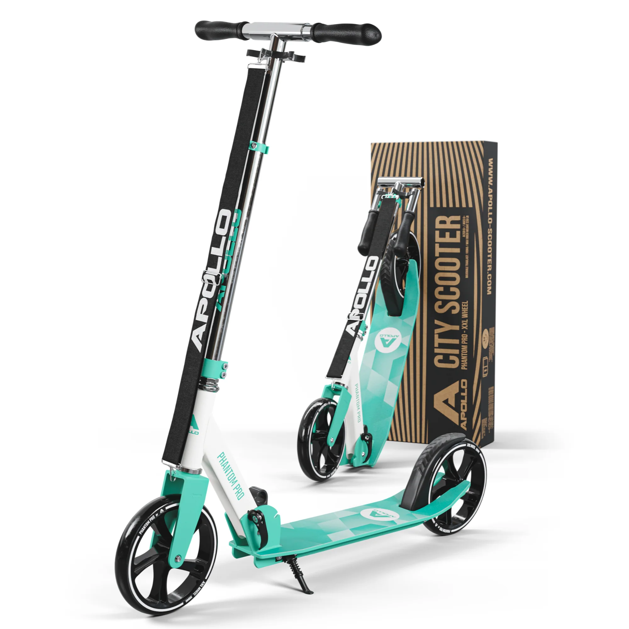 Klappbarer City Roller für Kinder "Phantom" höhenverstellbarer Tretroller - Image 43