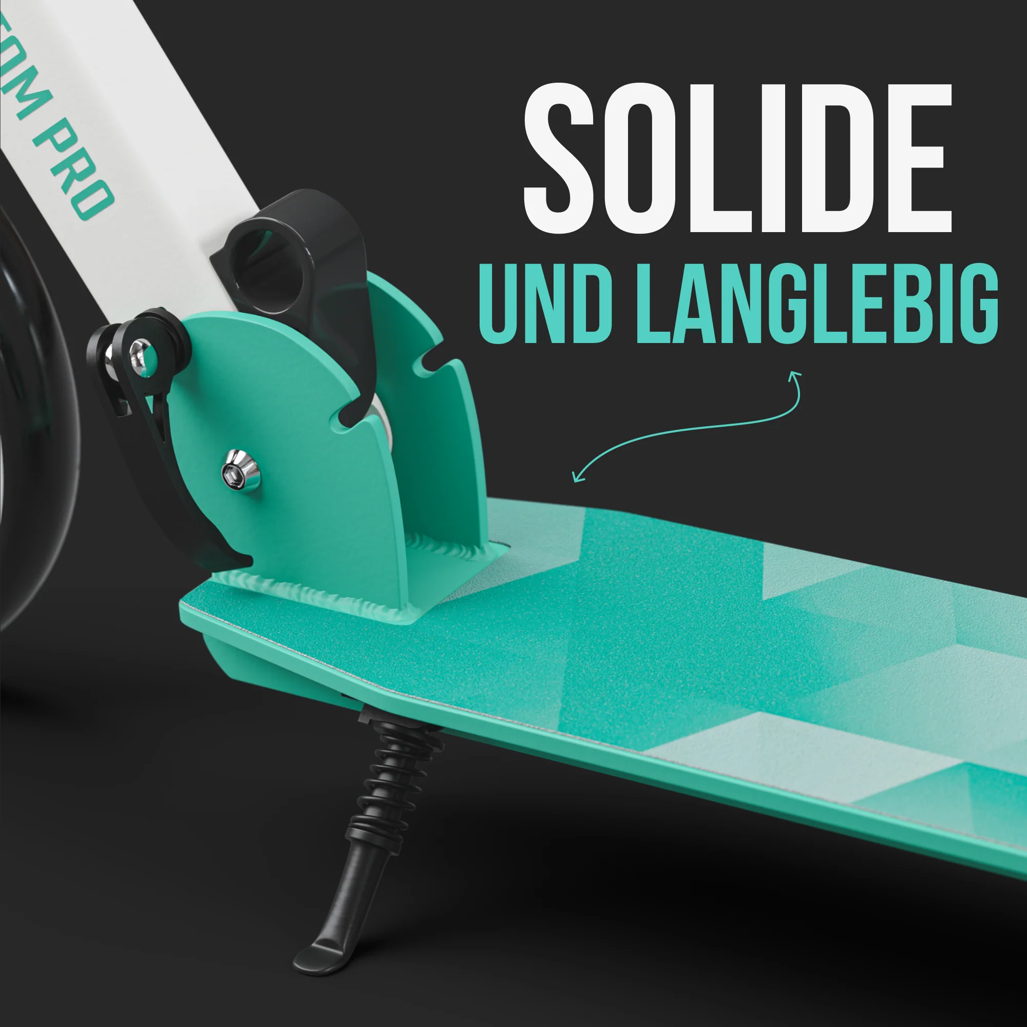 Klappbarer City Roller für Kinder "Phantom" höhenverstellbarer Tretroller - Image 47