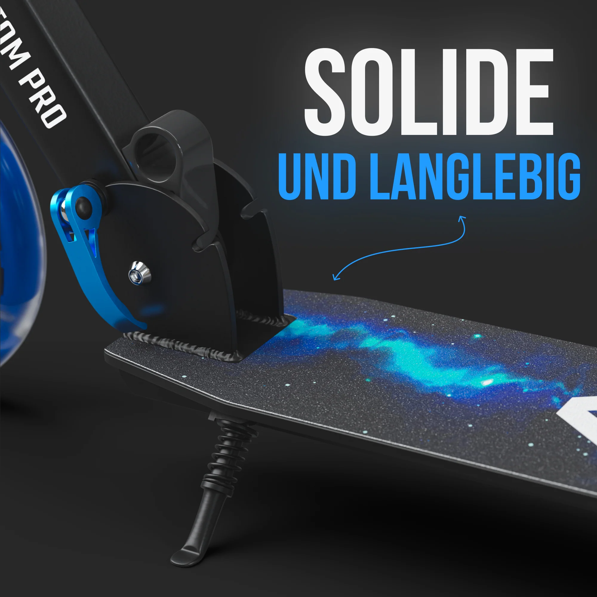 Klappbarer City Roller für Kinder "Phantom" höhenverstellbarer Tretroller - Image 61