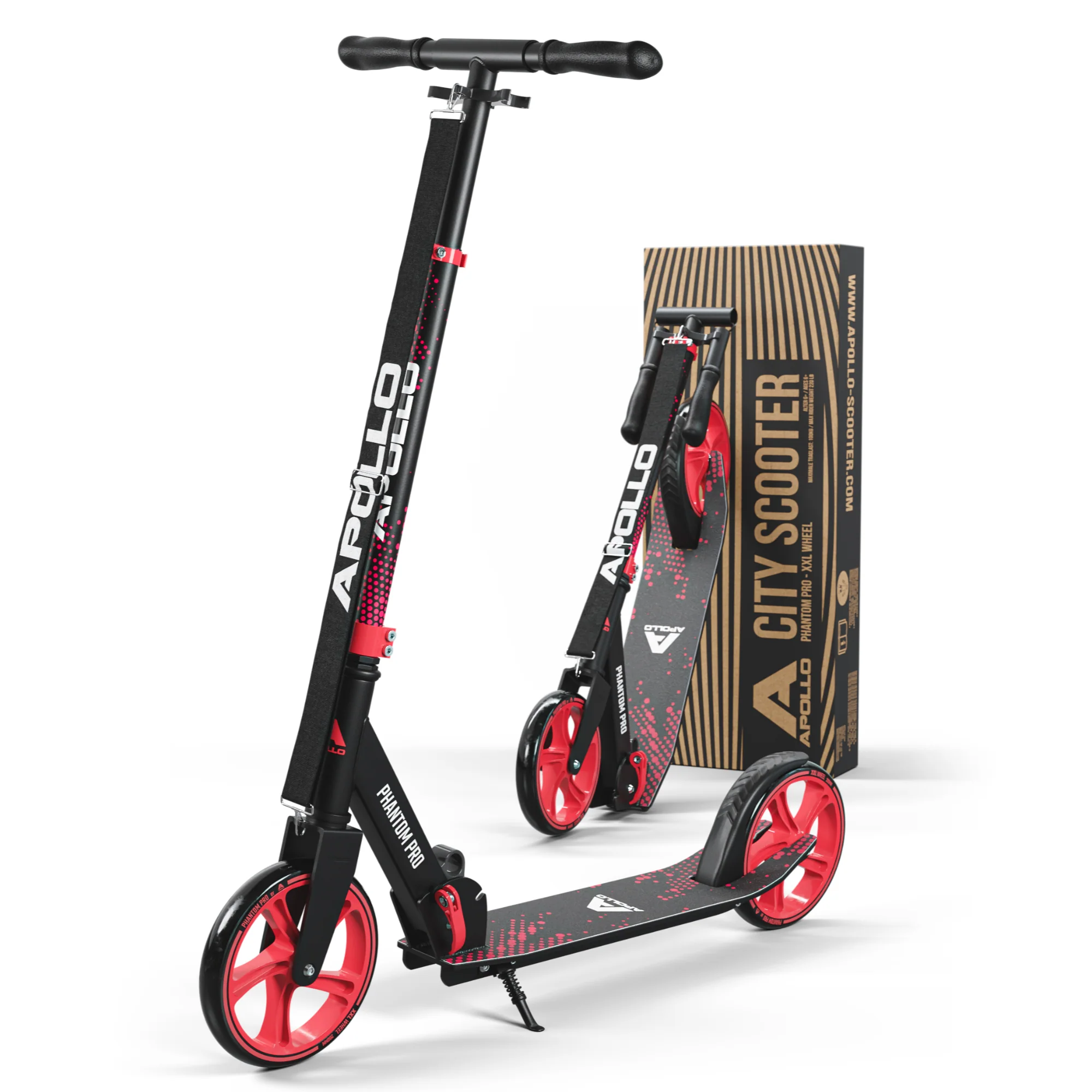 Klappbarer City Roller für Kinder "Phantom" höhenverstellbarer Tretroller - Image 71