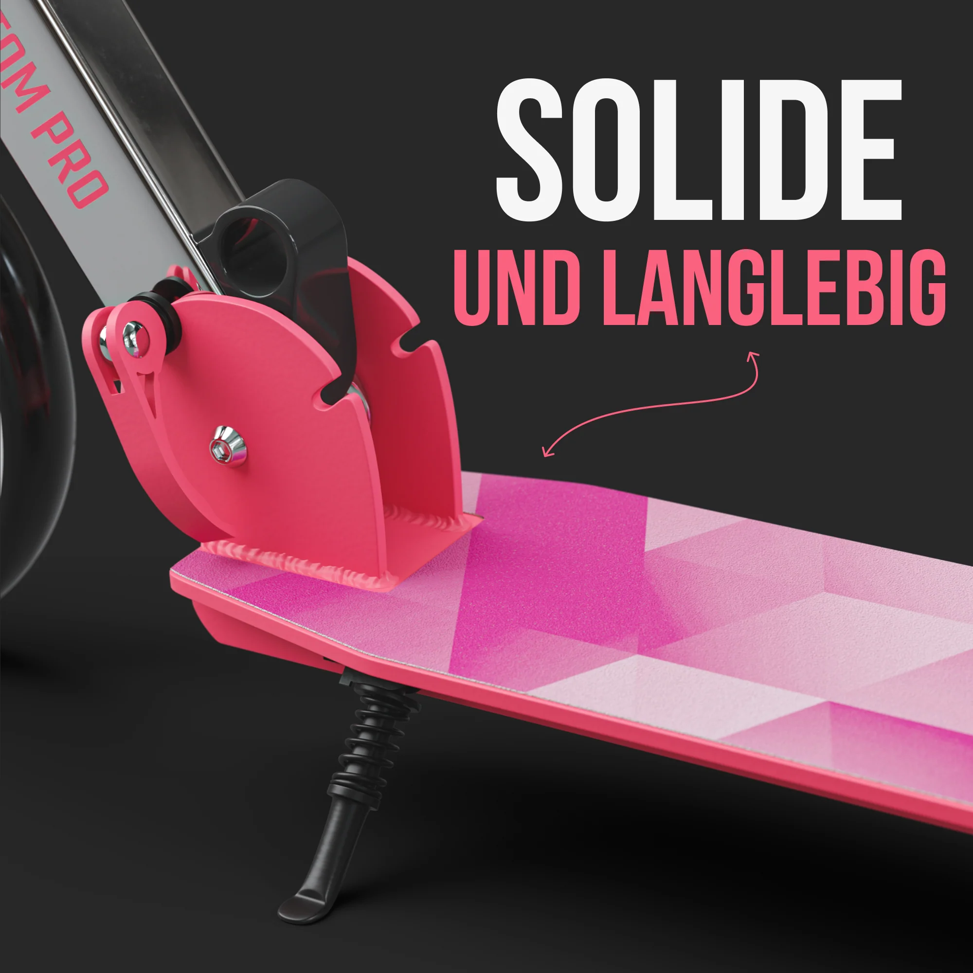 Klappbarer City Roller für Kinder "Phantom" höhenverstellbarer Tretroller - Image 82