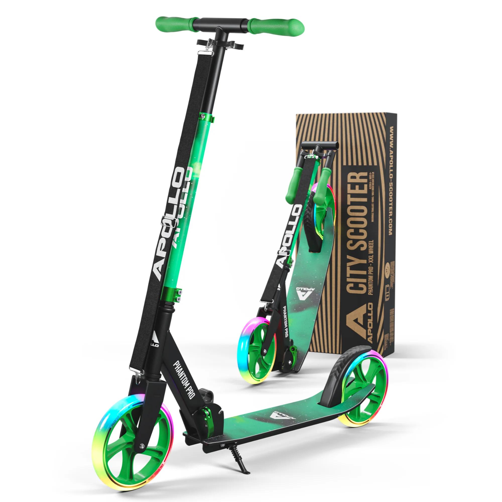 Klappbarer City Roller für Kinder "Phantom" höhenverstellbarer Tretroller - Image 85