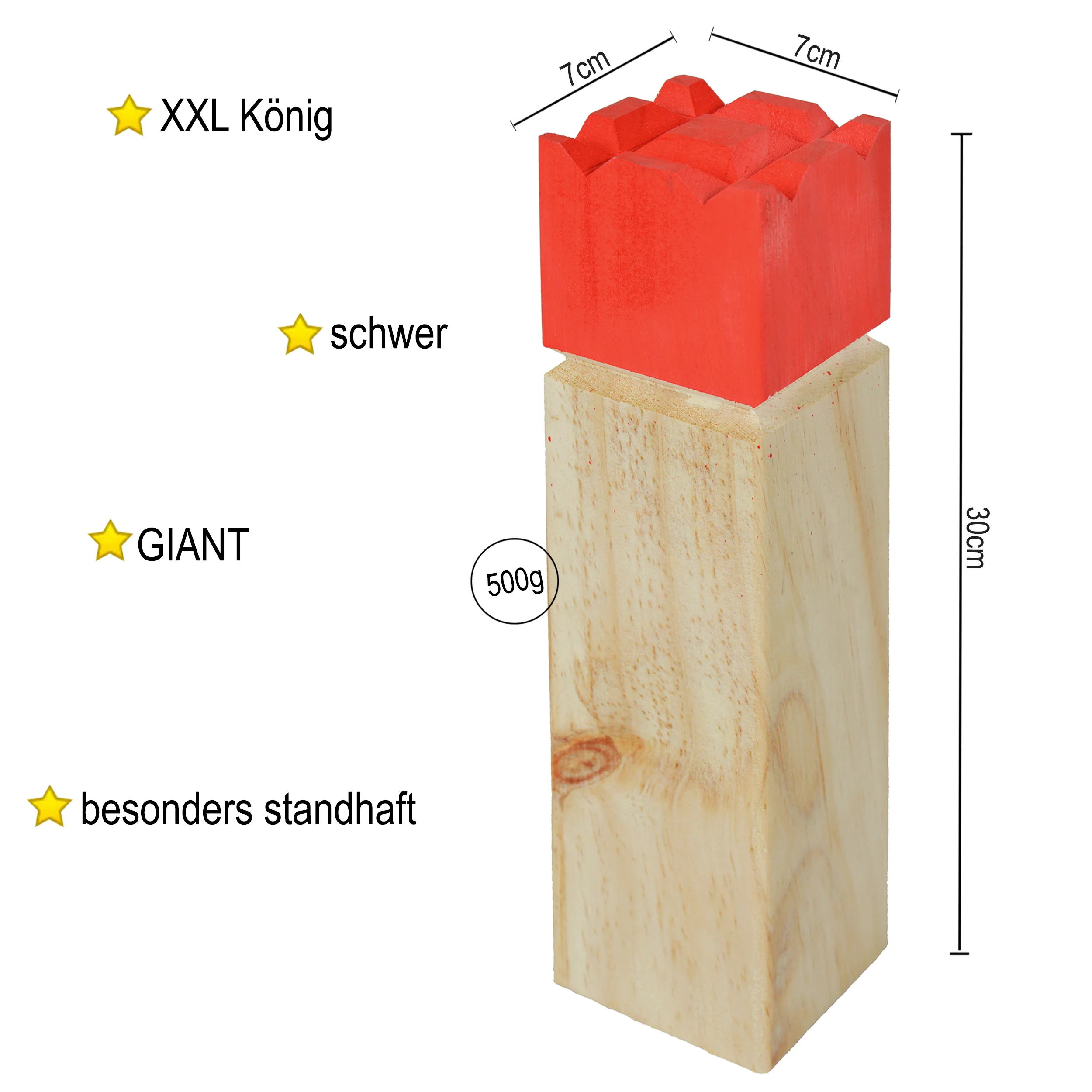 Kubb - Original Wikinger Wurfspiel - Holz Schach Kegel Spiel von Ocean5 - Image 15