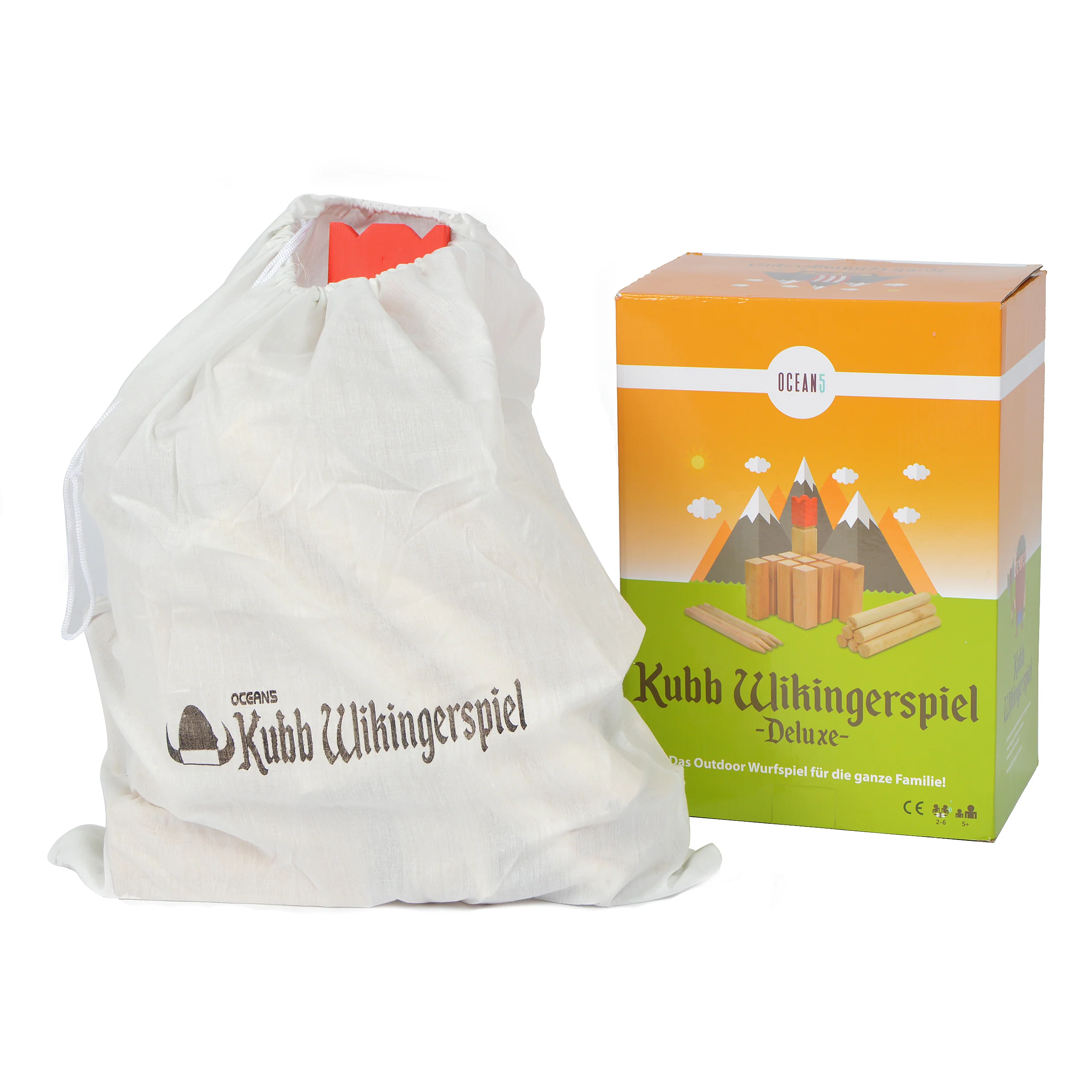 Kubb - Original Wikinger Wurfspiel - Holz Schach Kegel Spiel von Ocean5 - Image 17