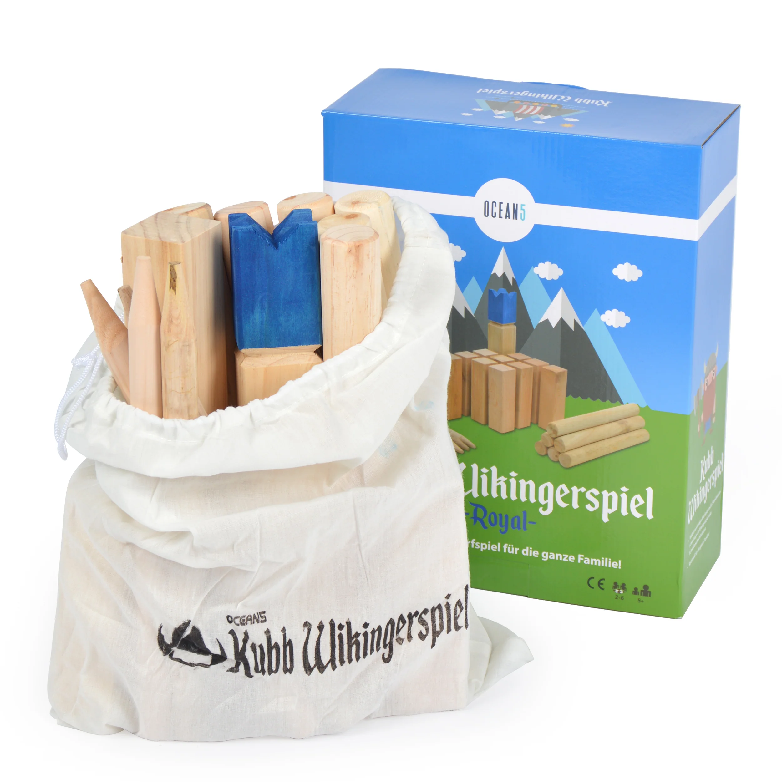 Kubb - Original Wikinger Wurfspiel - Holz Schach Kegel Spiel von Ocean5 - Image 25