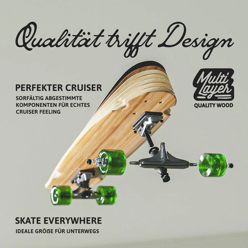 Mini Longboard - Classic Green Midi - Image 3