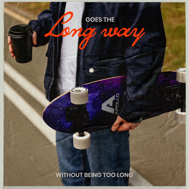 Mini-Longboard - Nebula Midi - 27" Midi Cruiser als Komplett-Board - Image 6