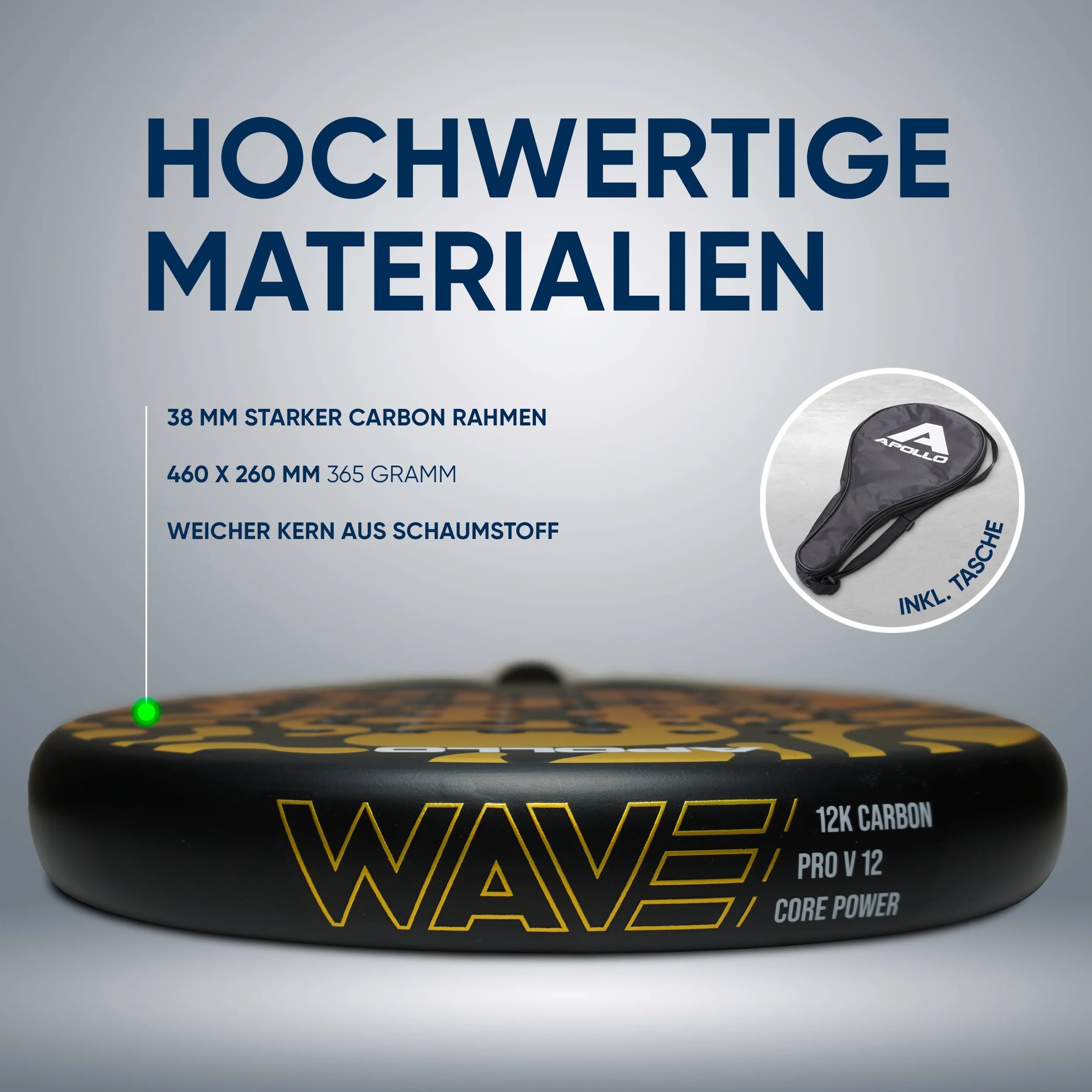 Padelschläger / Padel Rackets - 12 K Wave - Image 17