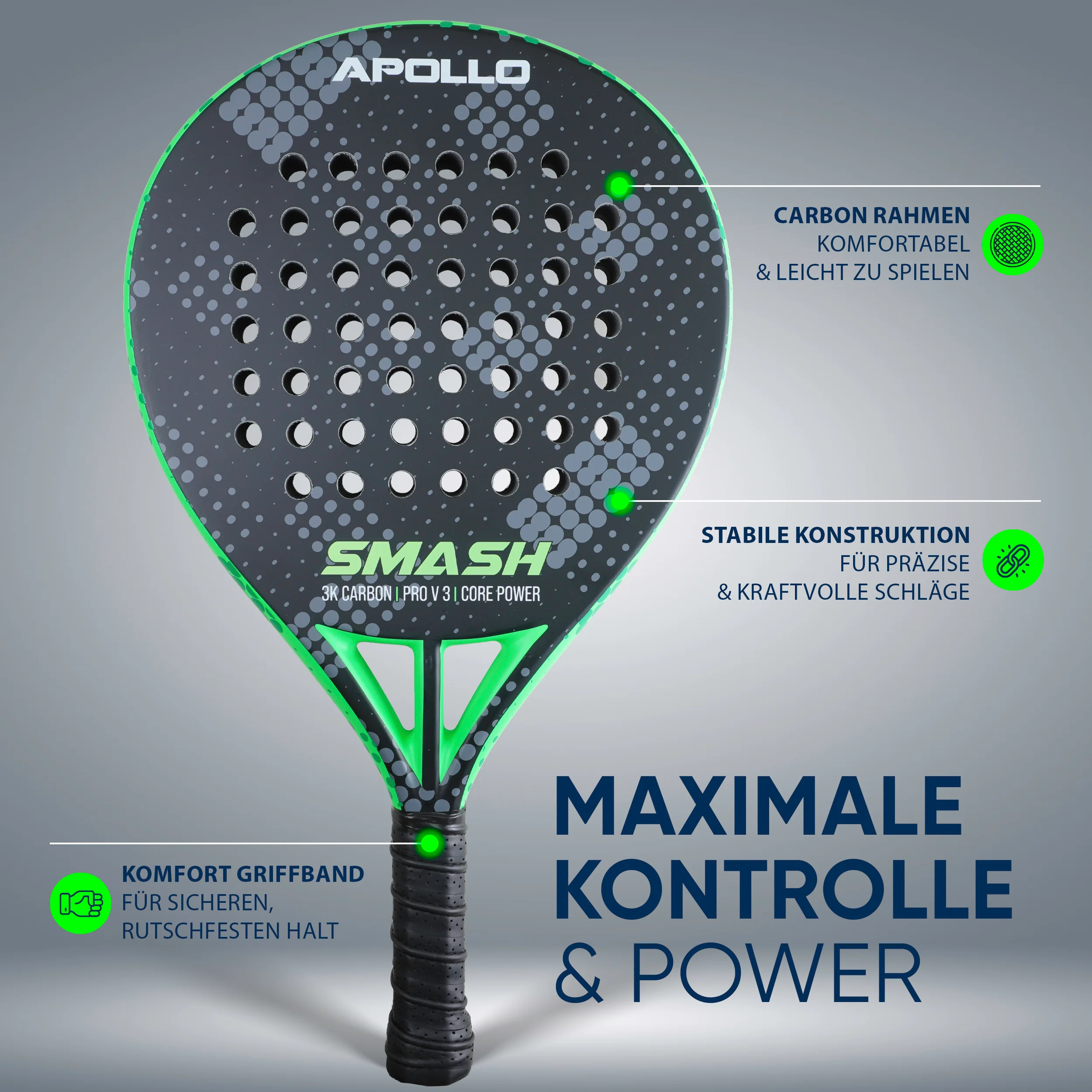 Padelschläger / Padel Rackets - 3K Smash - Image 16