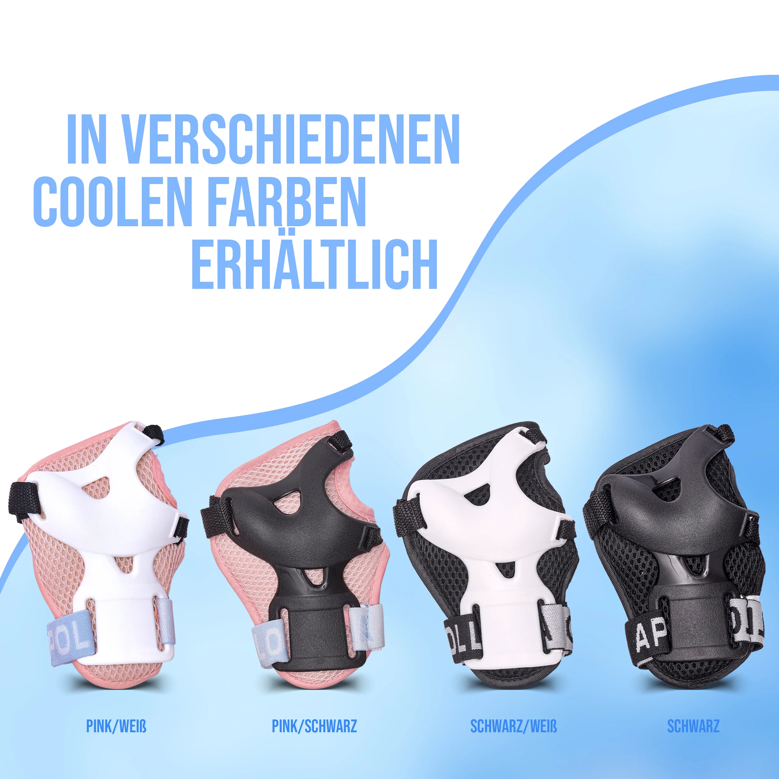 Apollo Schoner Set für Kinder, Knie und Ellenbogenschützer - Image 21