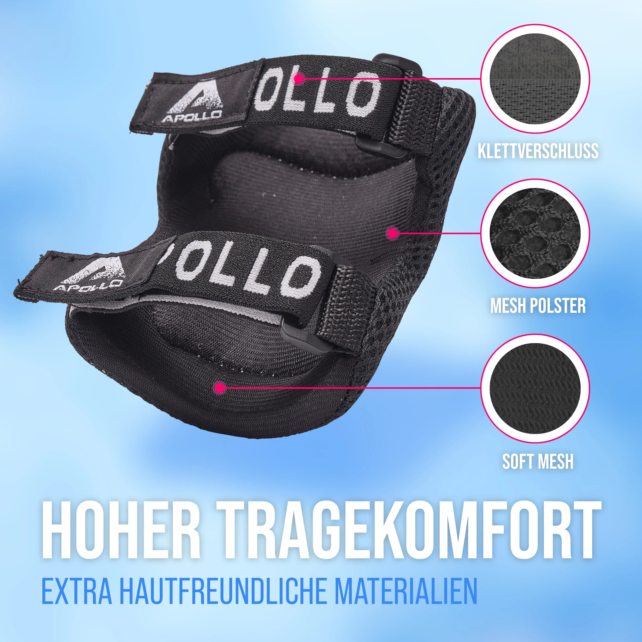 Apollo Schoner Set für Kinder, Knie und Ellenbogenschützer - Image 24