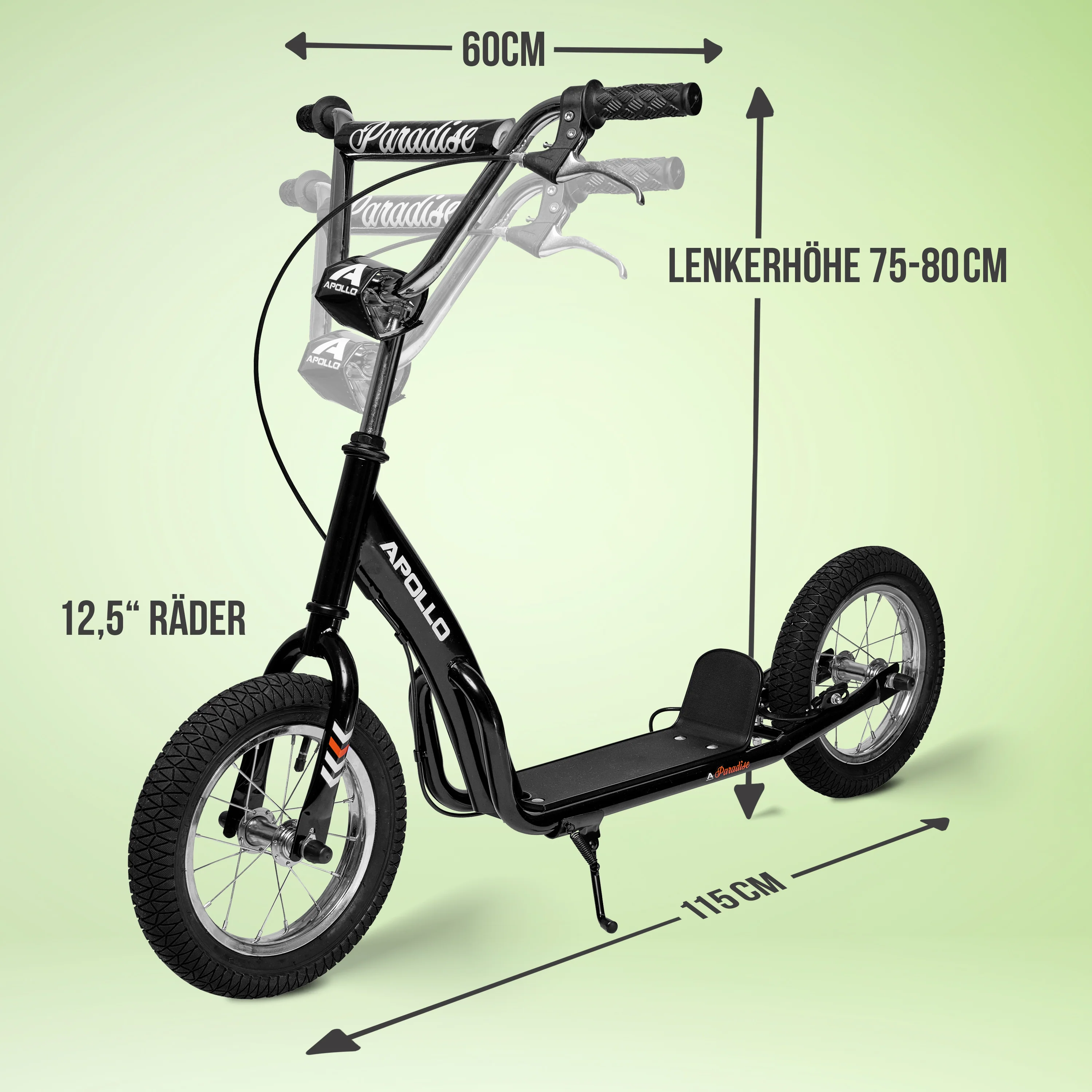 Retro Scooter Paradise Roller mit Luftreifen 12,5 Zoll - Image 23