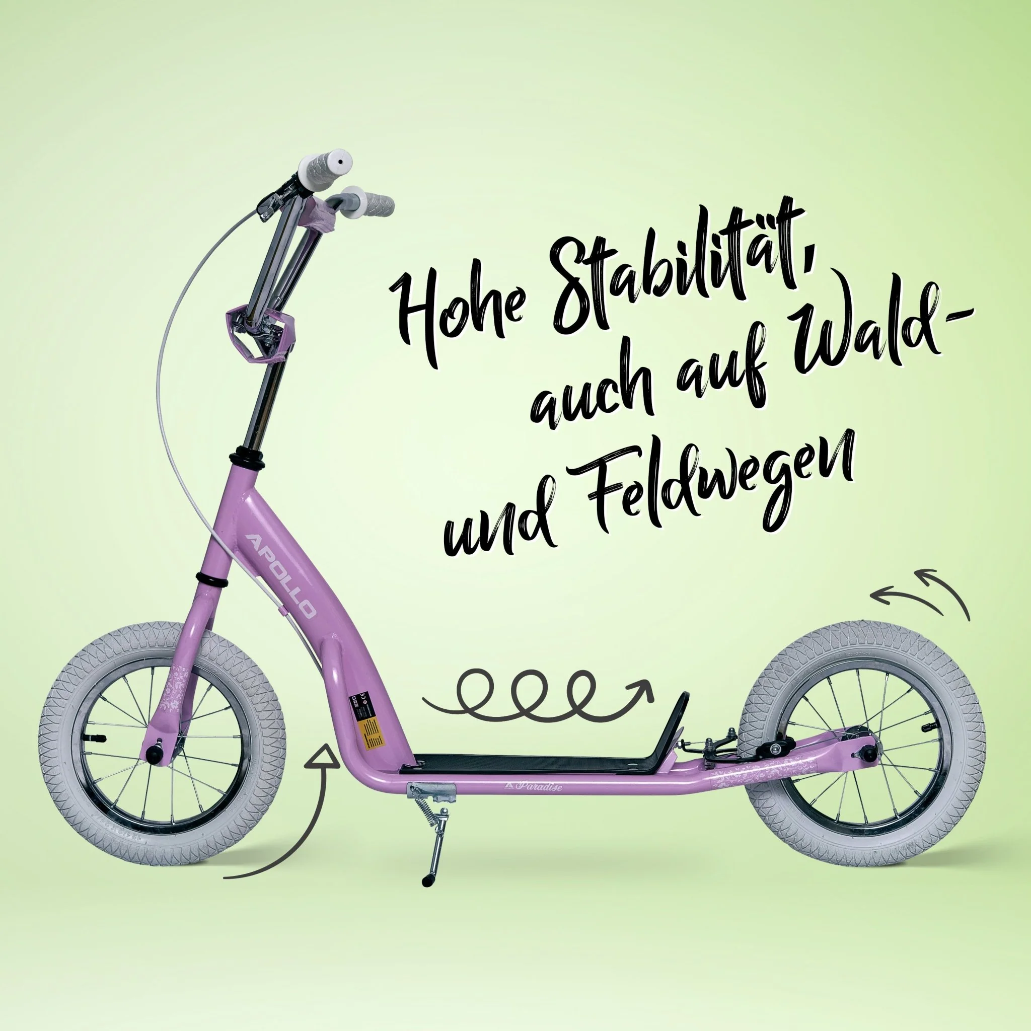 Retro Scooter Paradise Roller mit Luftreifen 12,5 Zoll - Image 3