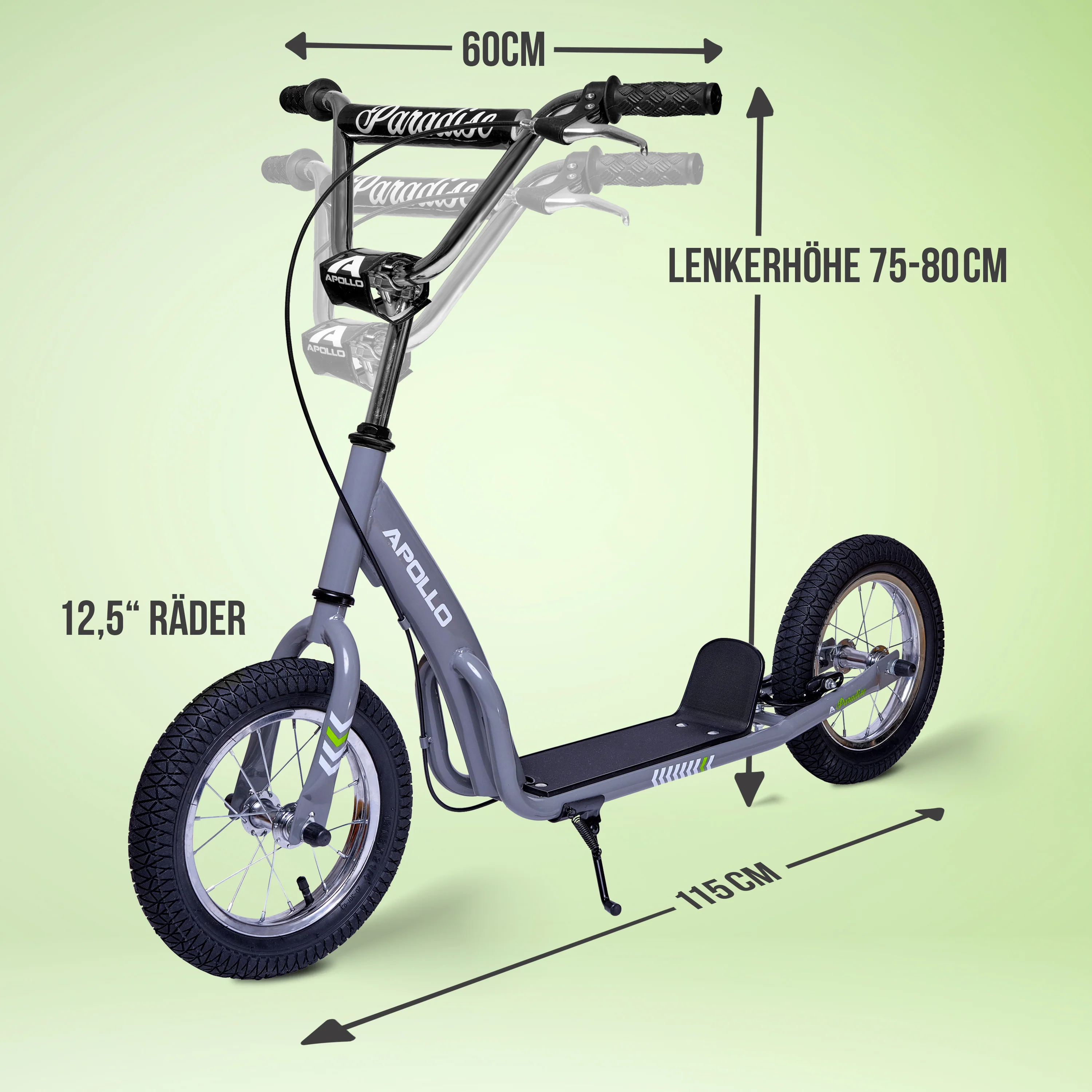 Retro Scooter Paradise Roller mit Luftreifen 12,5 Zoll - Image 30