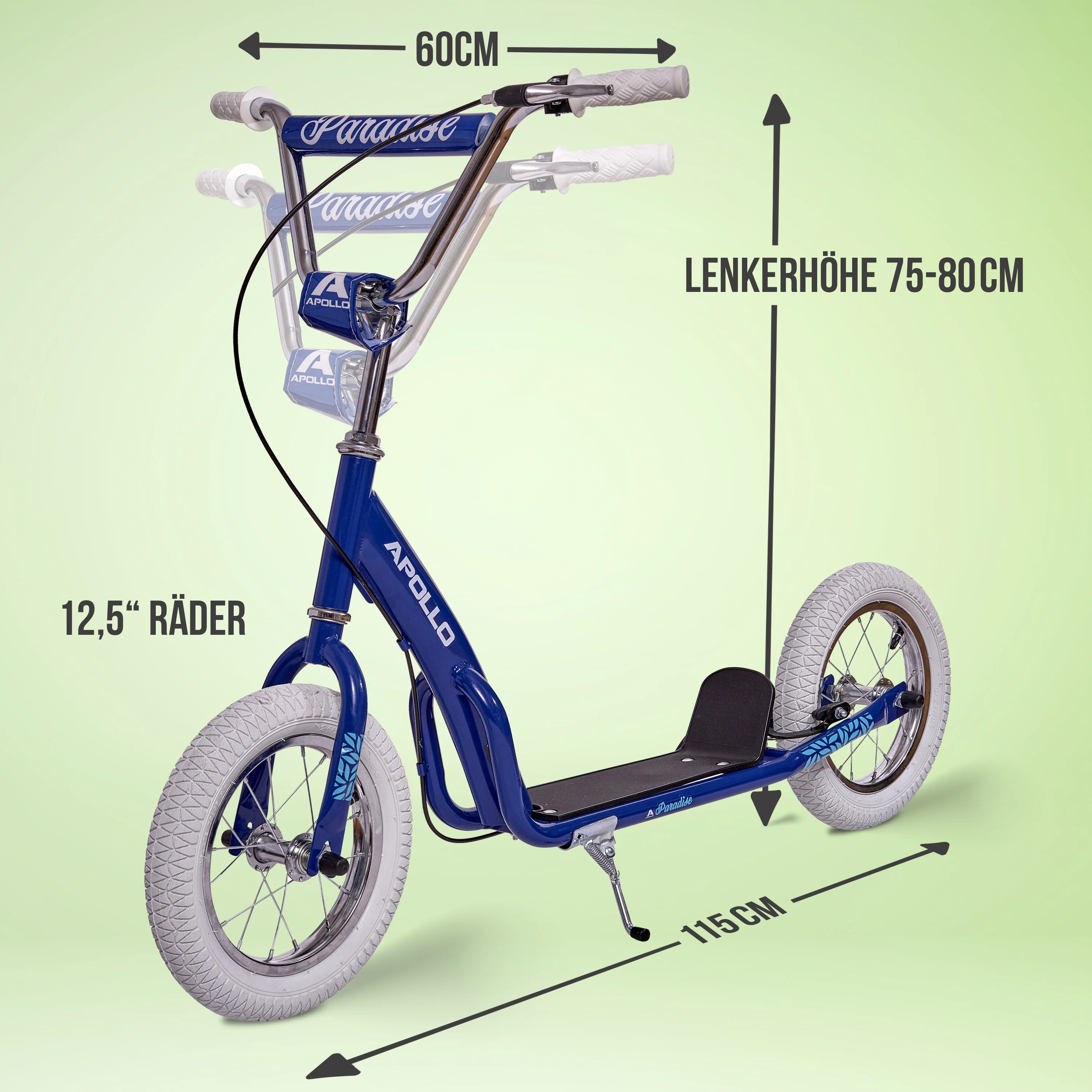 Retro Scooter Paradise Roller mit Luftreifen 12,5 Zoll - Image 37