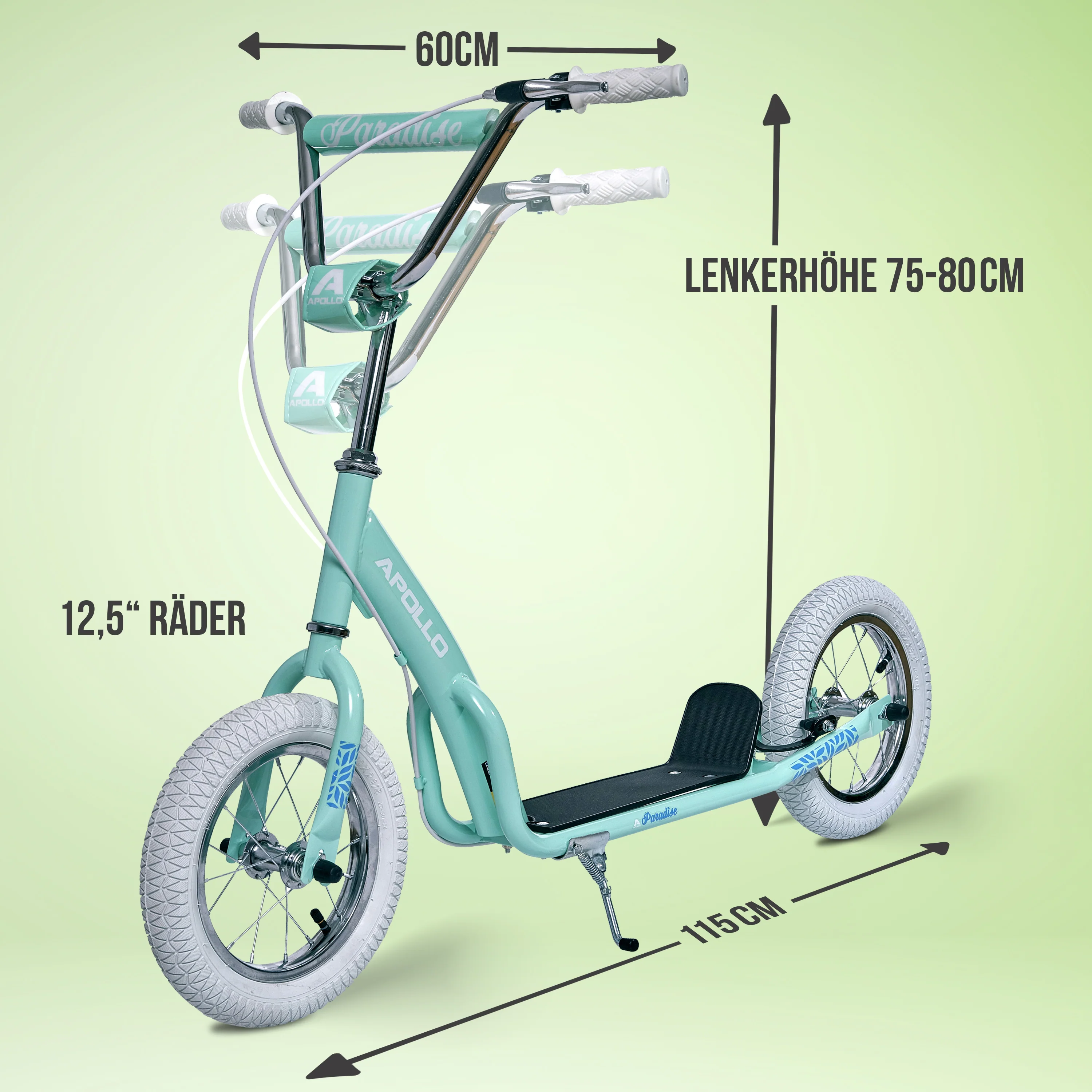 Retro Scooter Paradise Roller mit Luftreifen 12,5 Zoll - Image 44