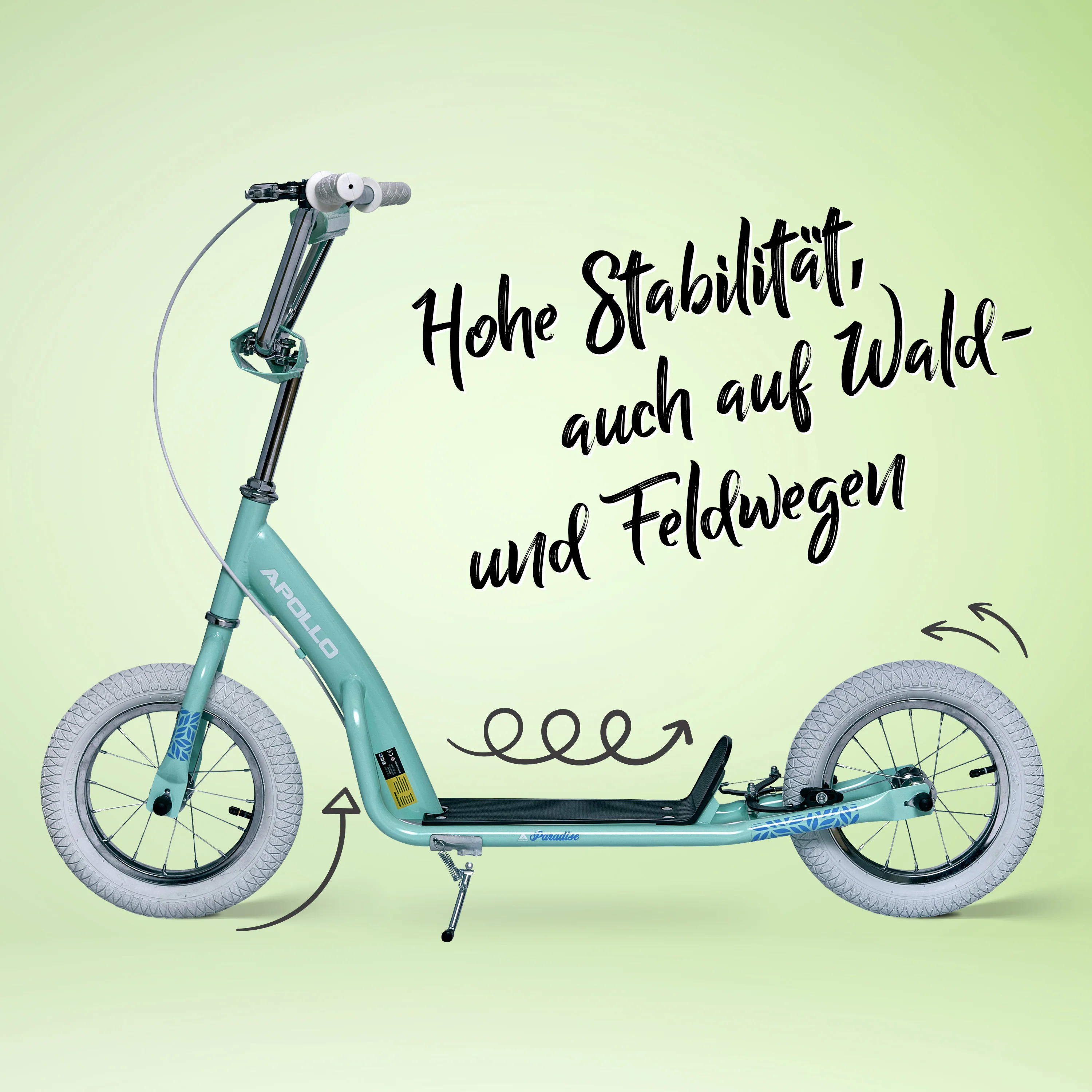 Retro Scooter Paradise Roller mit Luftreifen 12,5 Zoll - Image 45