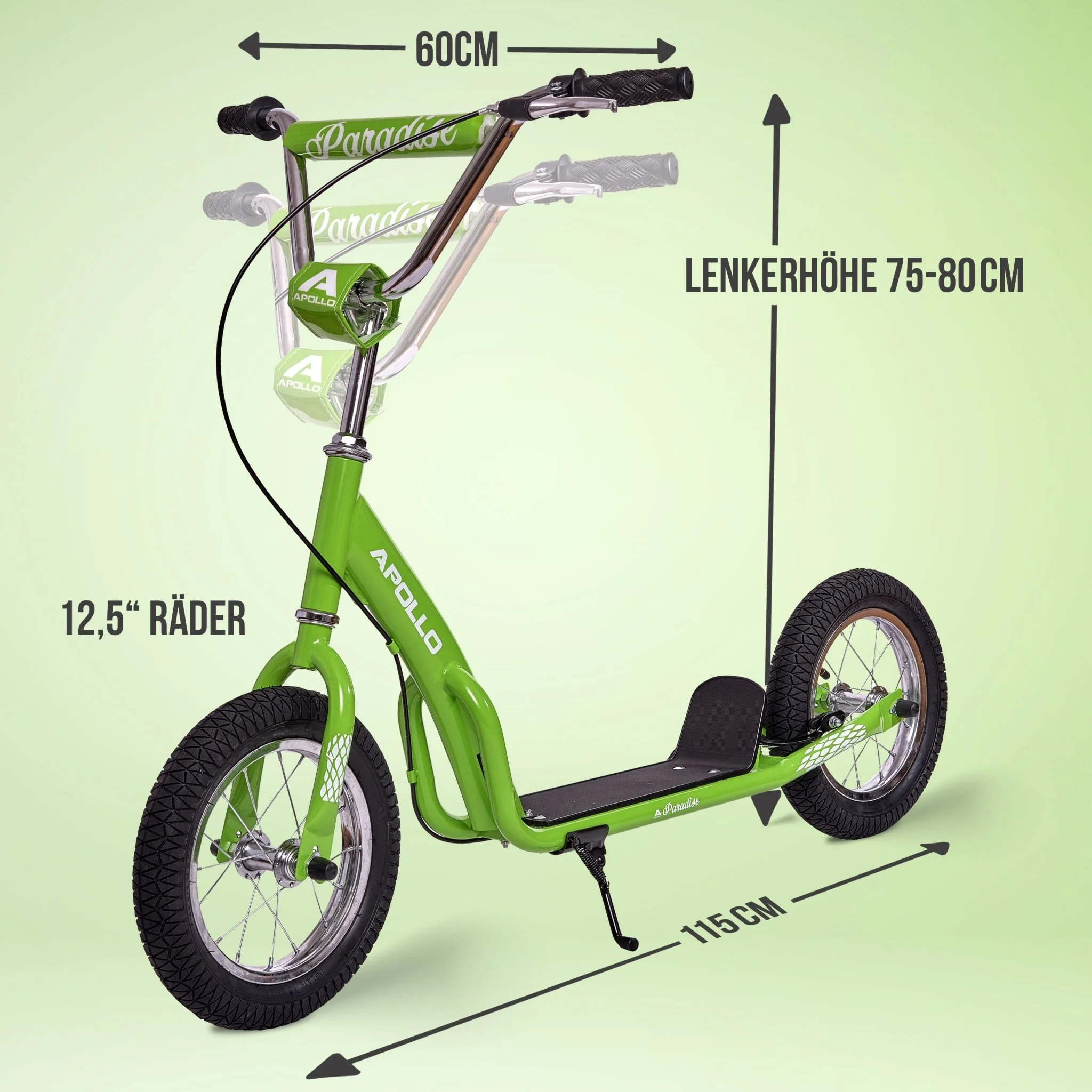 Retro Scooter Paradise Roller mit Luftreifen 12,5 Zoll - Image 9