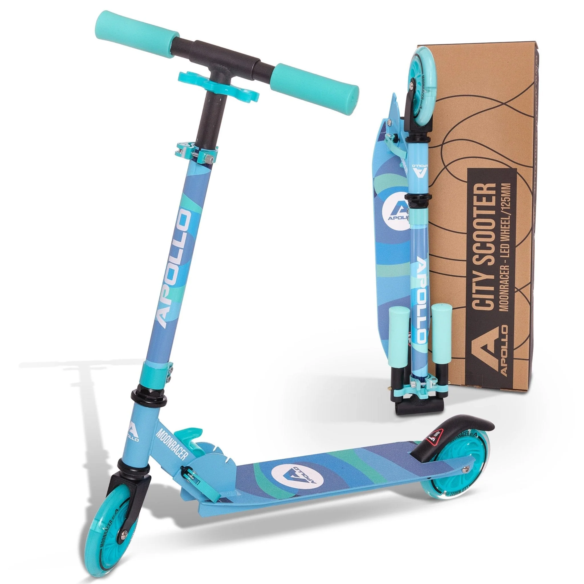 Scooter LED - "Moonracer" City Scooter Kinder mit Federung - Image 12
