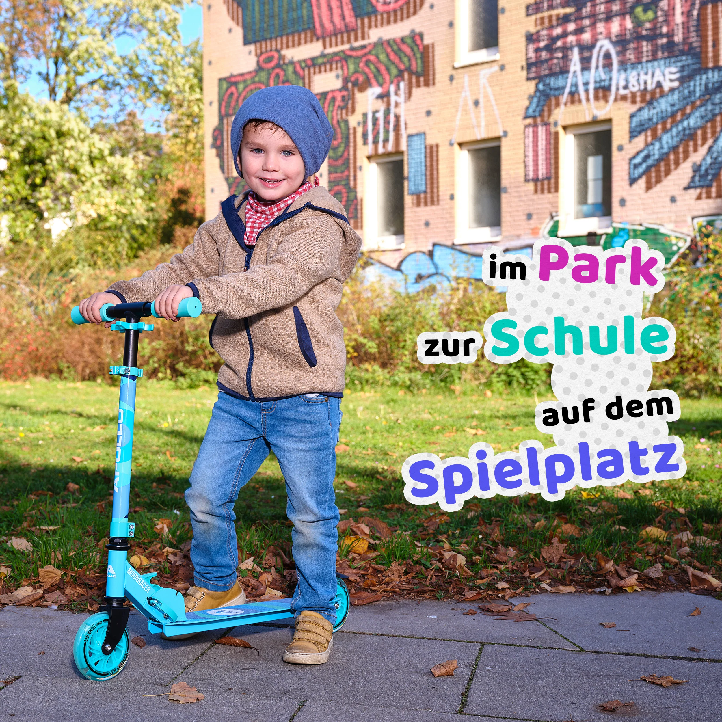 Scooter LED - "Moonracer" City Scooter Kinder mit Federung - Image 33