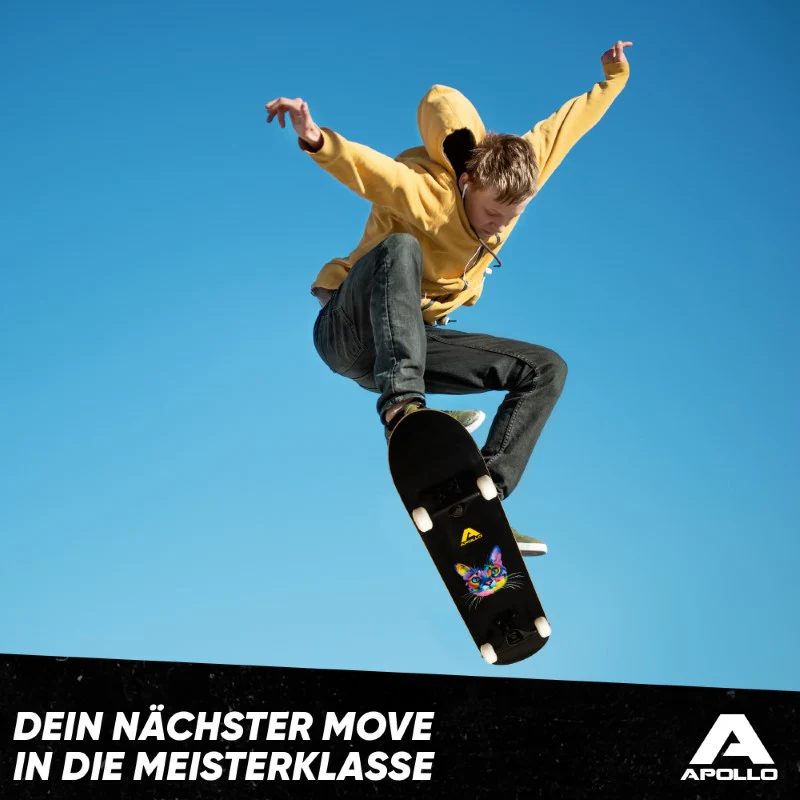 Skateboard - Cat - 7-lagiges Holz-Komplettboard mit ABEC 7 - Image 10