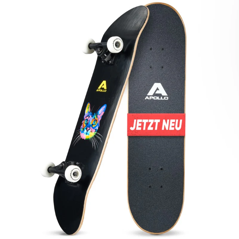 Skateboard - Cat - 7-lagiges Holz-Komplettboard mit ABEC 7 - Image 4