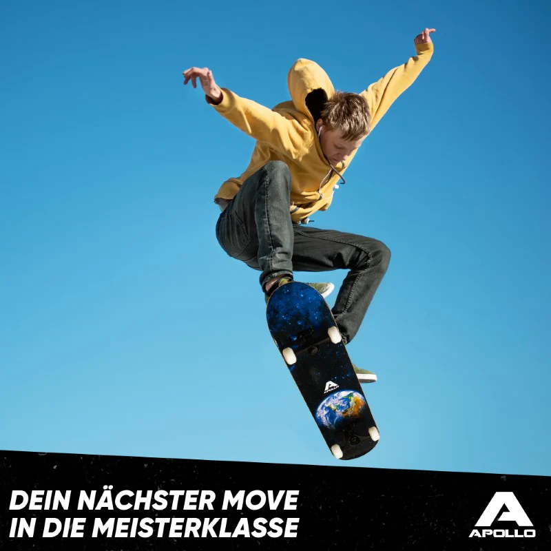 Skateboard - Earth - 7-lagiges Holz-Komplettboard mit ABEC 7 - Image 10