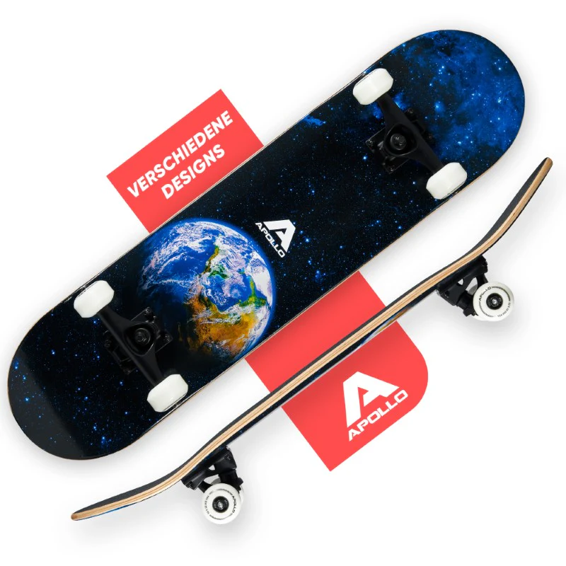 Skateboard - Earth - 7-lagiges Holz-Komplettboard mit ABEC 7 - Image 3