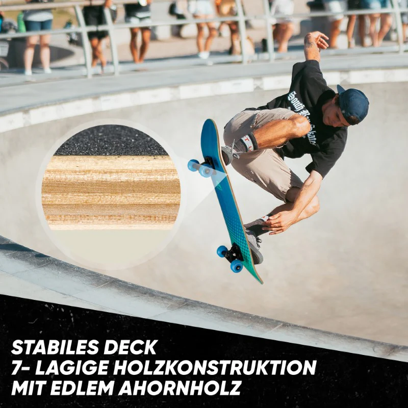 Skateboard - Fresh - 7-lagiges Holz-Komplettboard mit ABEC 7 von Apollo - Image 7