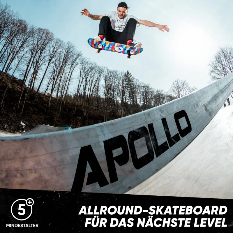 Skateboard - Mosaik - 7-lagiges Holz-Komplettboard mit ABEC 7 - Image 6