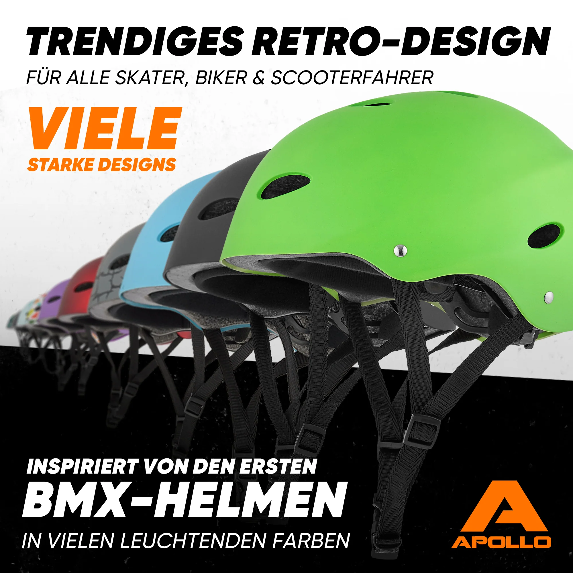 Skatehelm, Multi Sport Helm Herren, Damen, Kinder, Kinderfahrradhelm verstellbar - Image 76